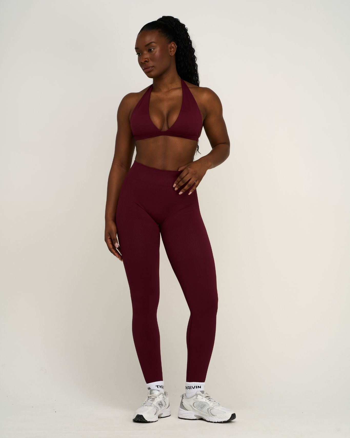 Elevate™ Sculpting Mid Waist Scrunch Leggings | Merlot