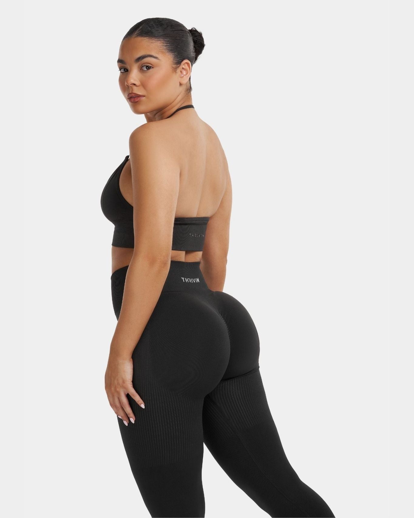 Multi-Way Sculpt Seamless Top | Charcoal Grey