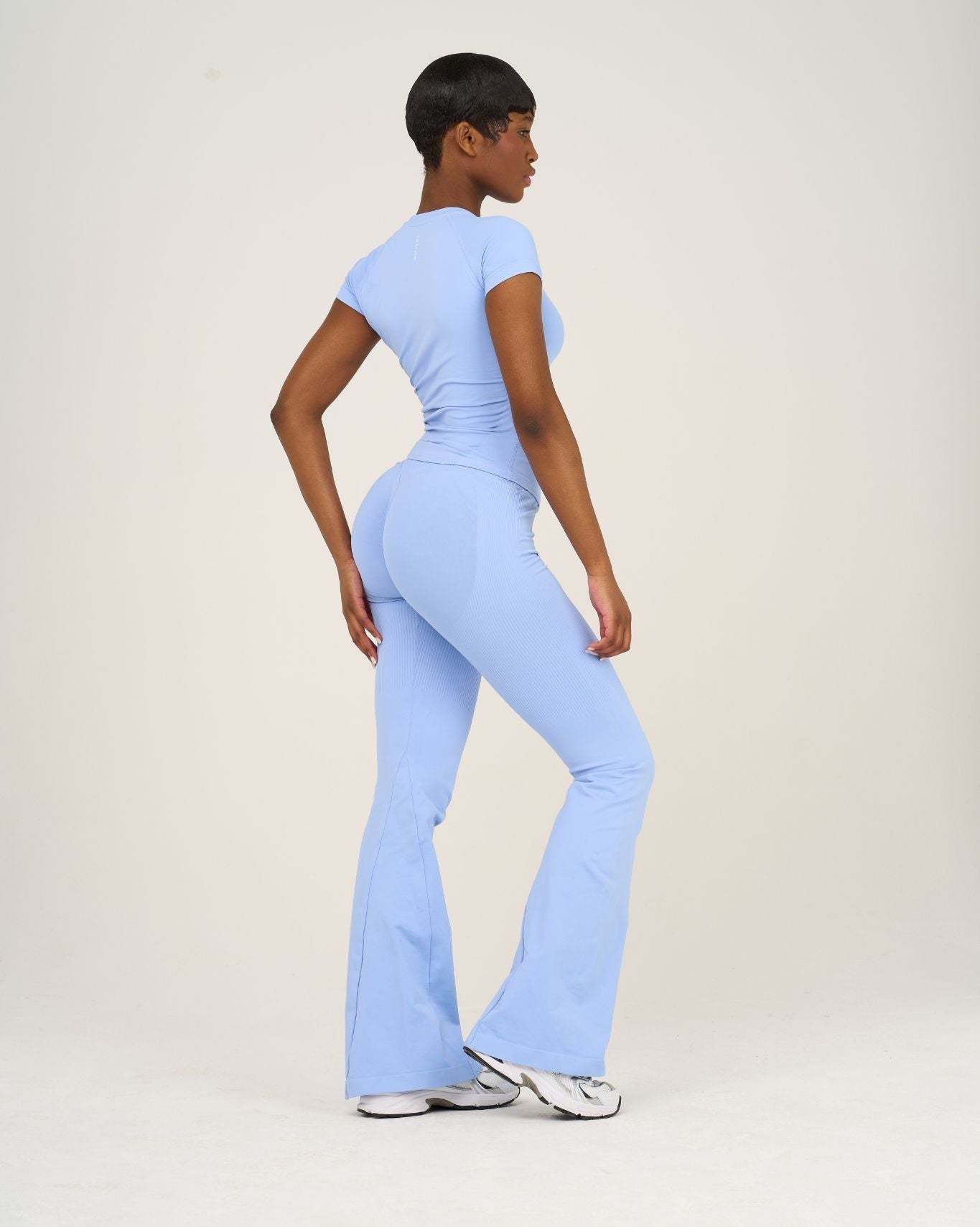 Elevate V-Waist Flared Legging | Glacier Blue