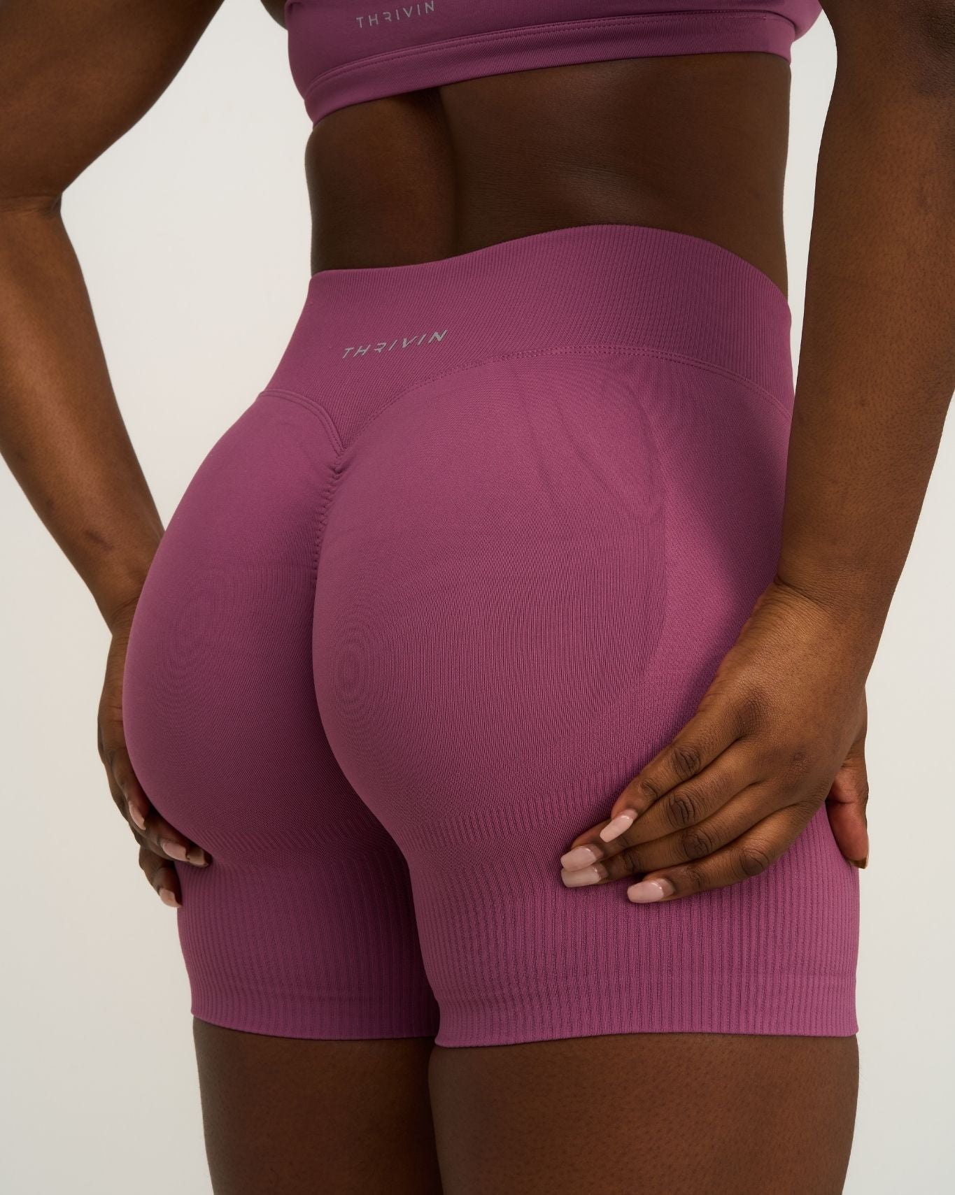 Elevate™ Sculpting Mid Waist Scrunch Shorts | Orchid Mauve