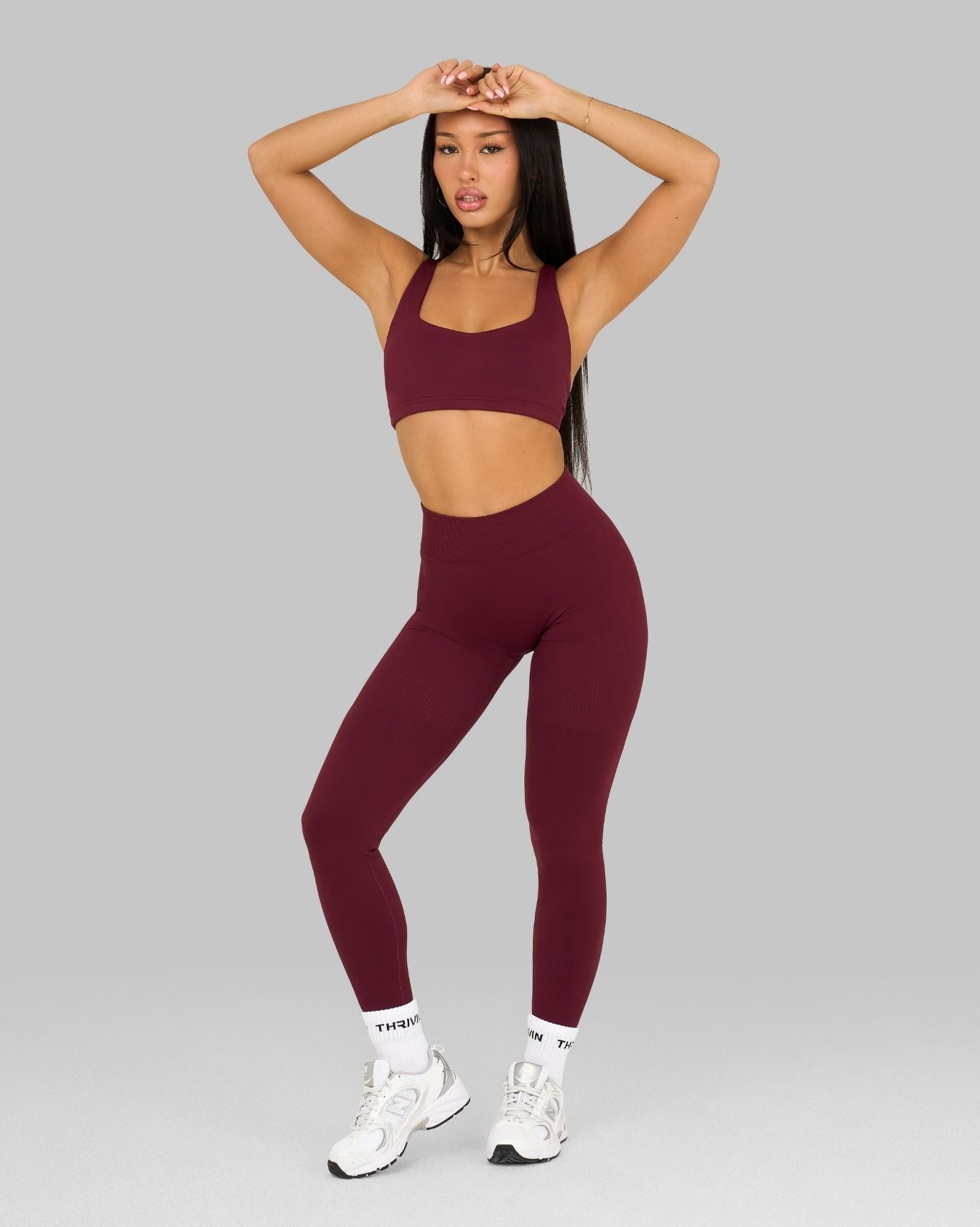 Elevate™ Medium Impact Bra | Cranberry