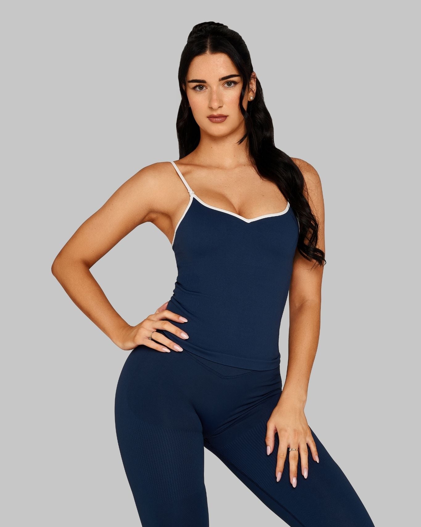 Outline Sweetheart Tanktop | Midnight Navy