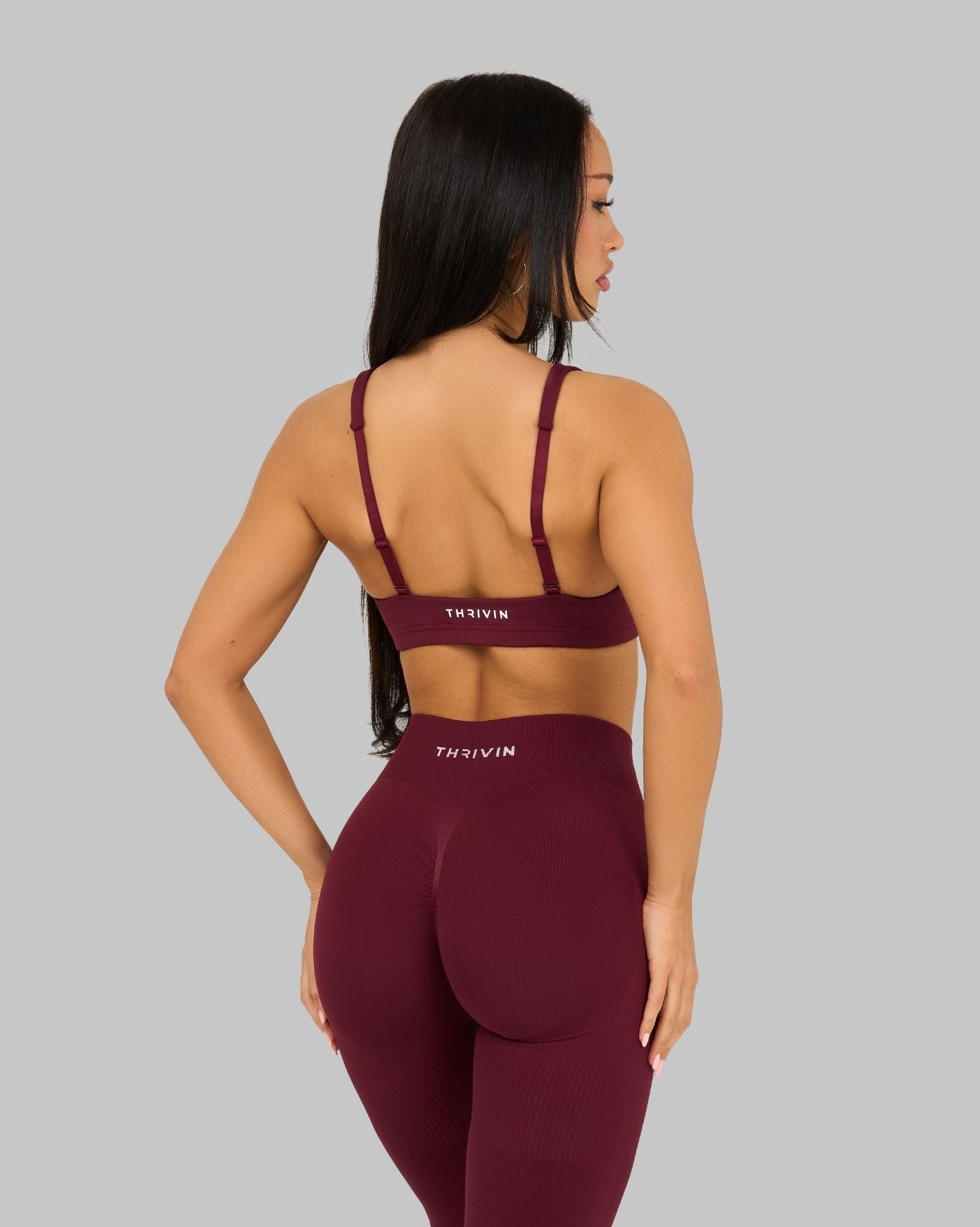 Elevate™ Medium Impact Bra | Cranberry
