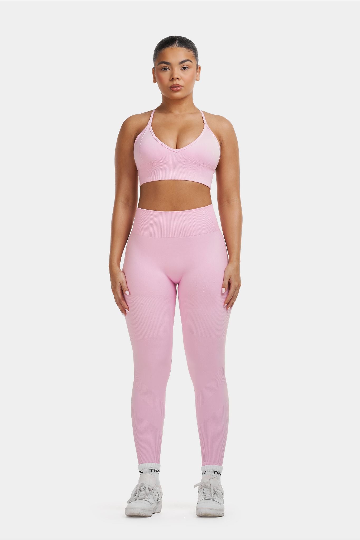 SculptV2 Ribbed Contour Leggings - Pilates Pink