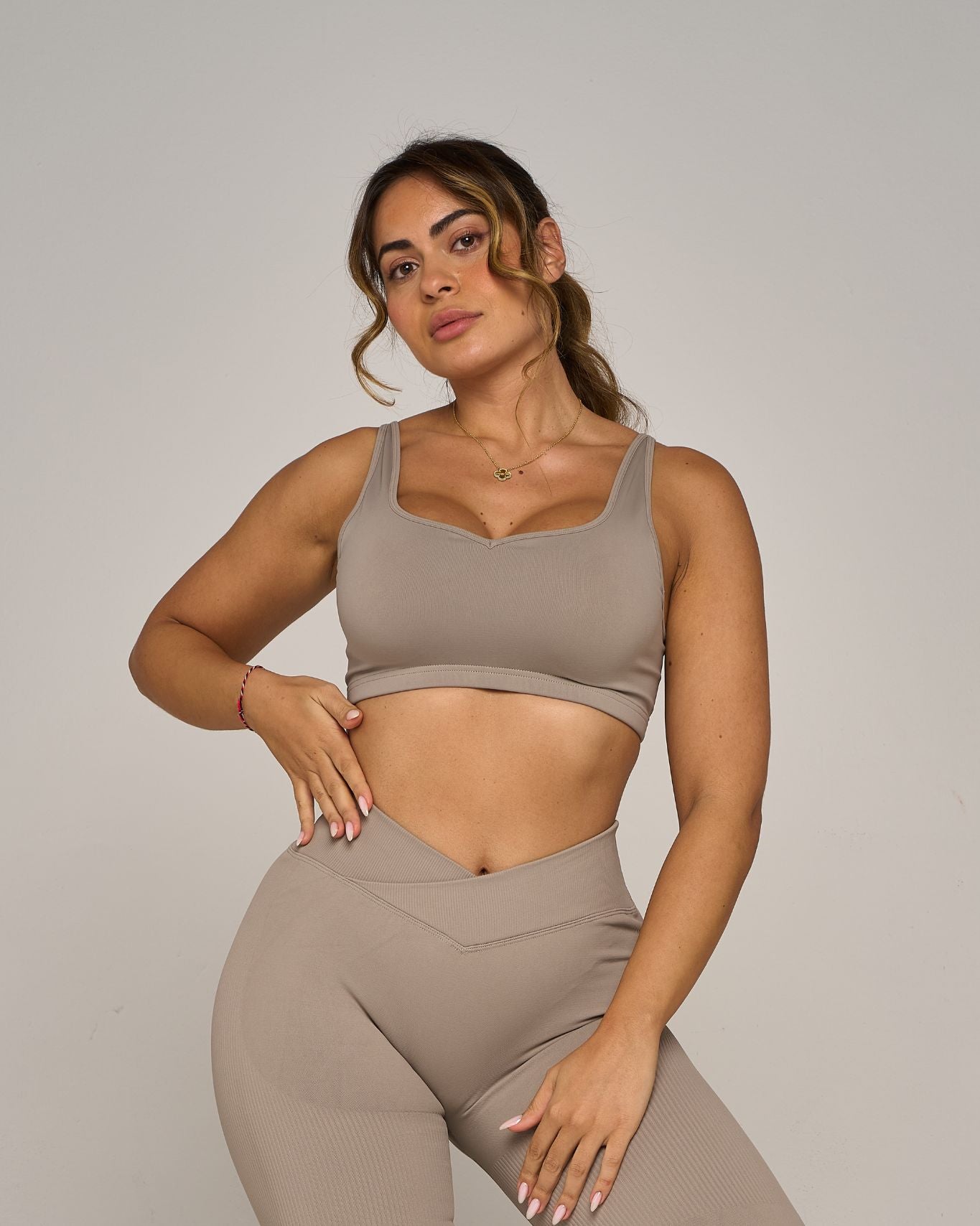 Chiara Sweetheart Impact Bra | Latte