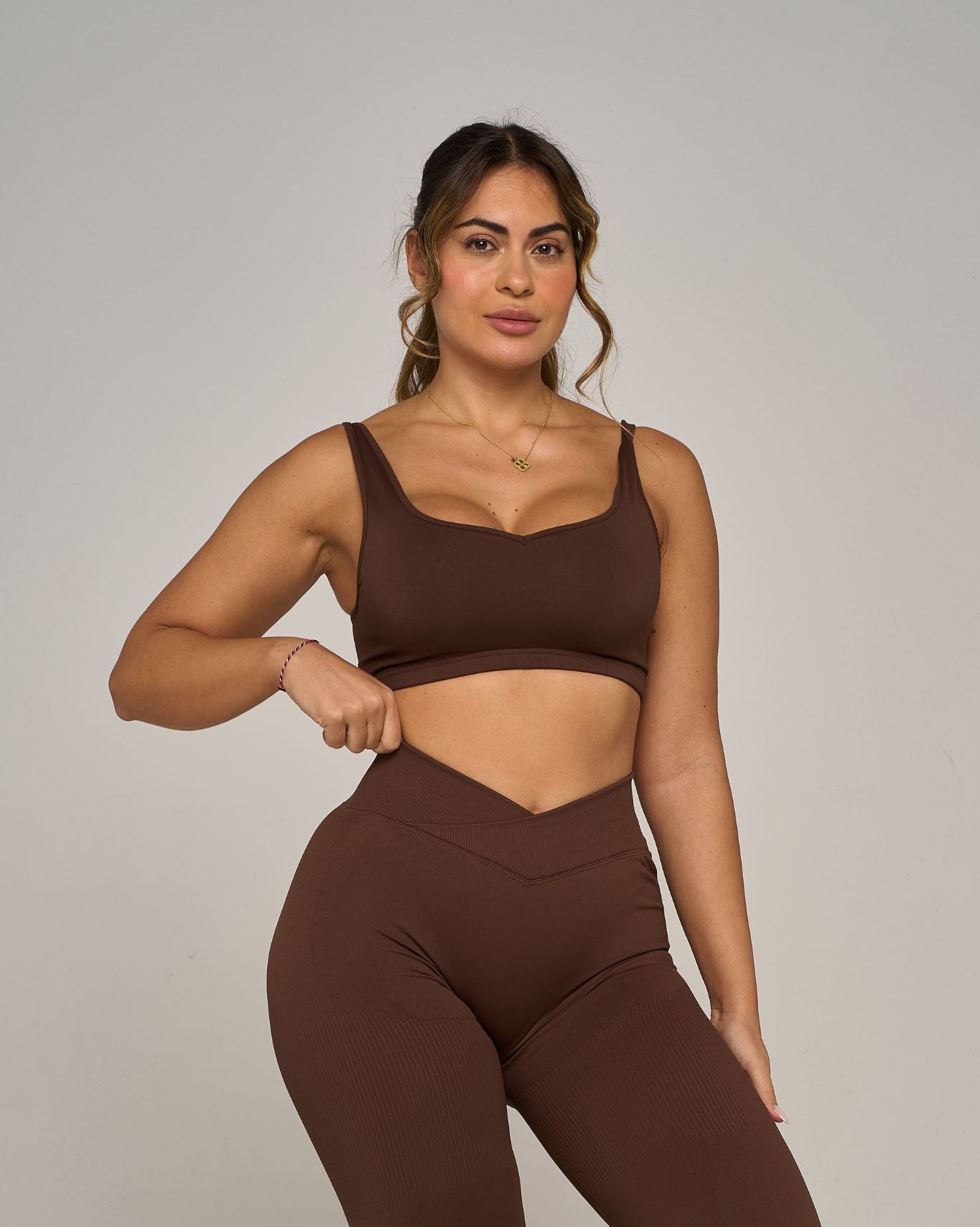 Chiara Sweetheart Impact Bra | Bourbon Brown