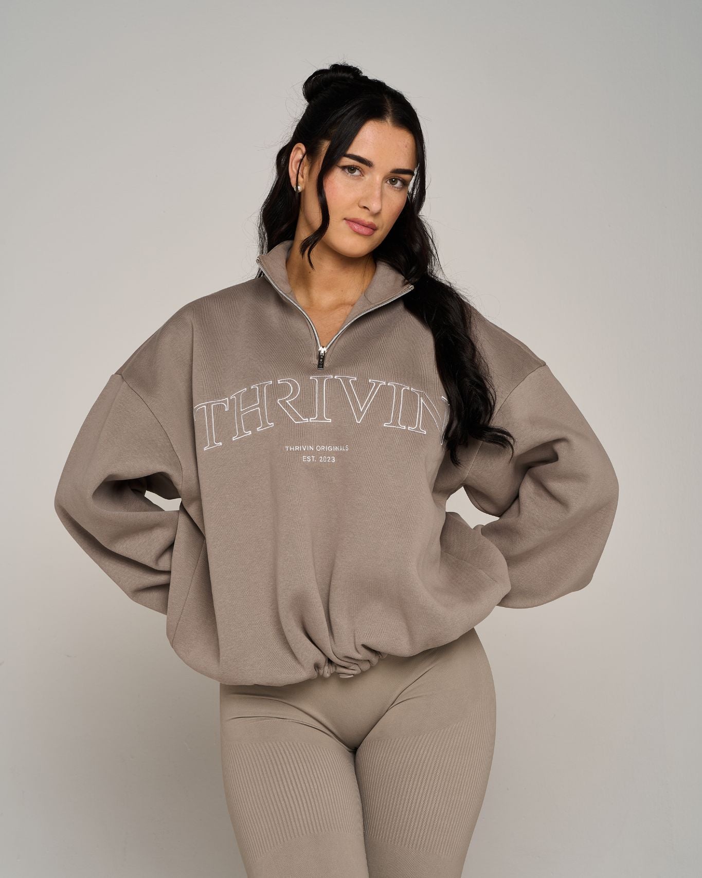 Original Halfzipper Sweater | Latte