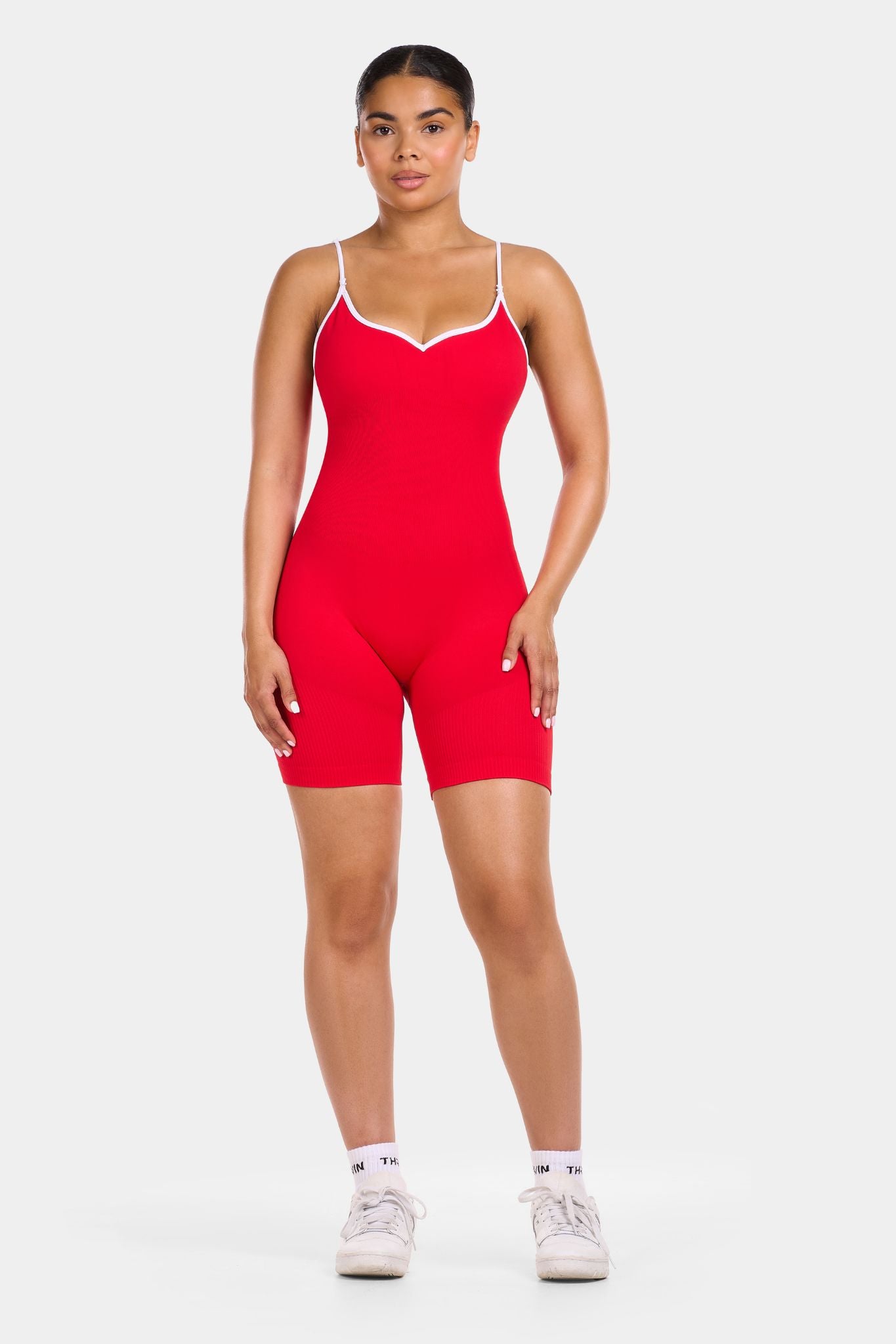 Multi-Way Sculpt Seamless Bodysuit | Baywatch Red