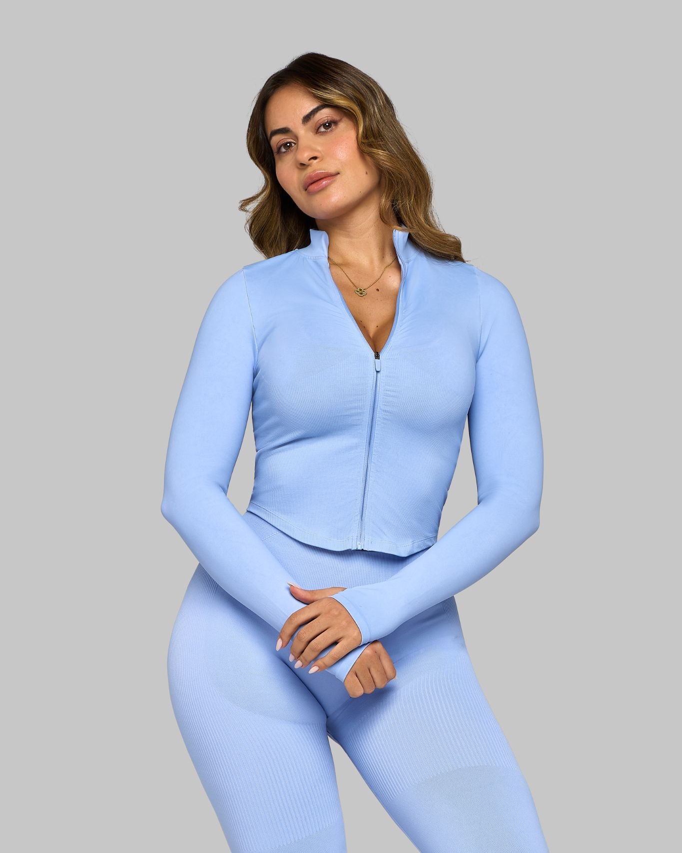 Chiara Sculpt Shapewear Jacket | Glacier