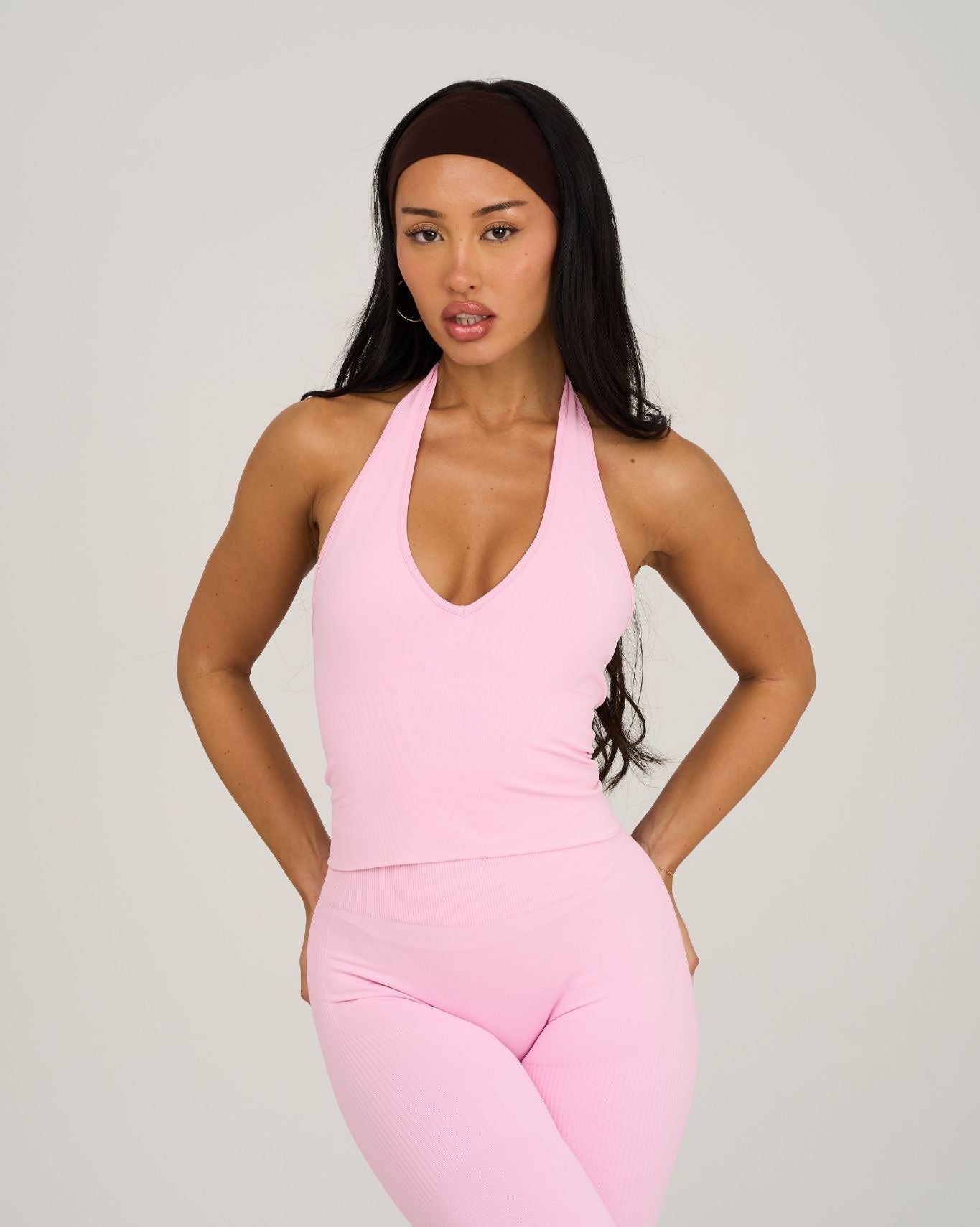 Chiara Sculpting Shapewear Top Halterneck | Candy Pink