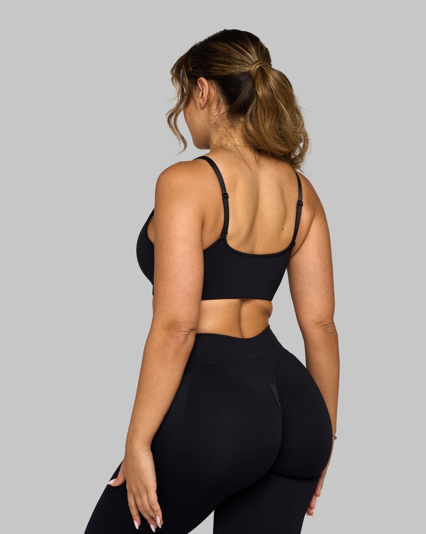 Chiara Sweetheart Impact Bra | Pure Black