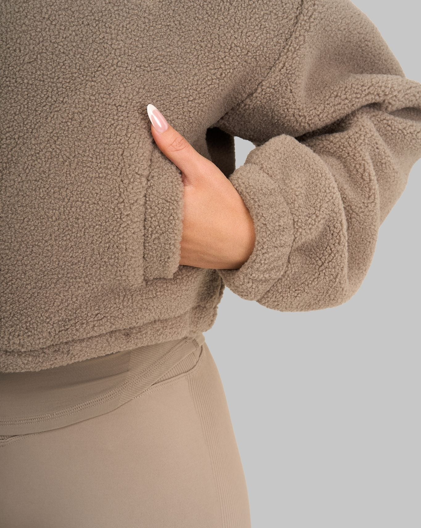 Essential Teddy Fleece Jacket | Latte