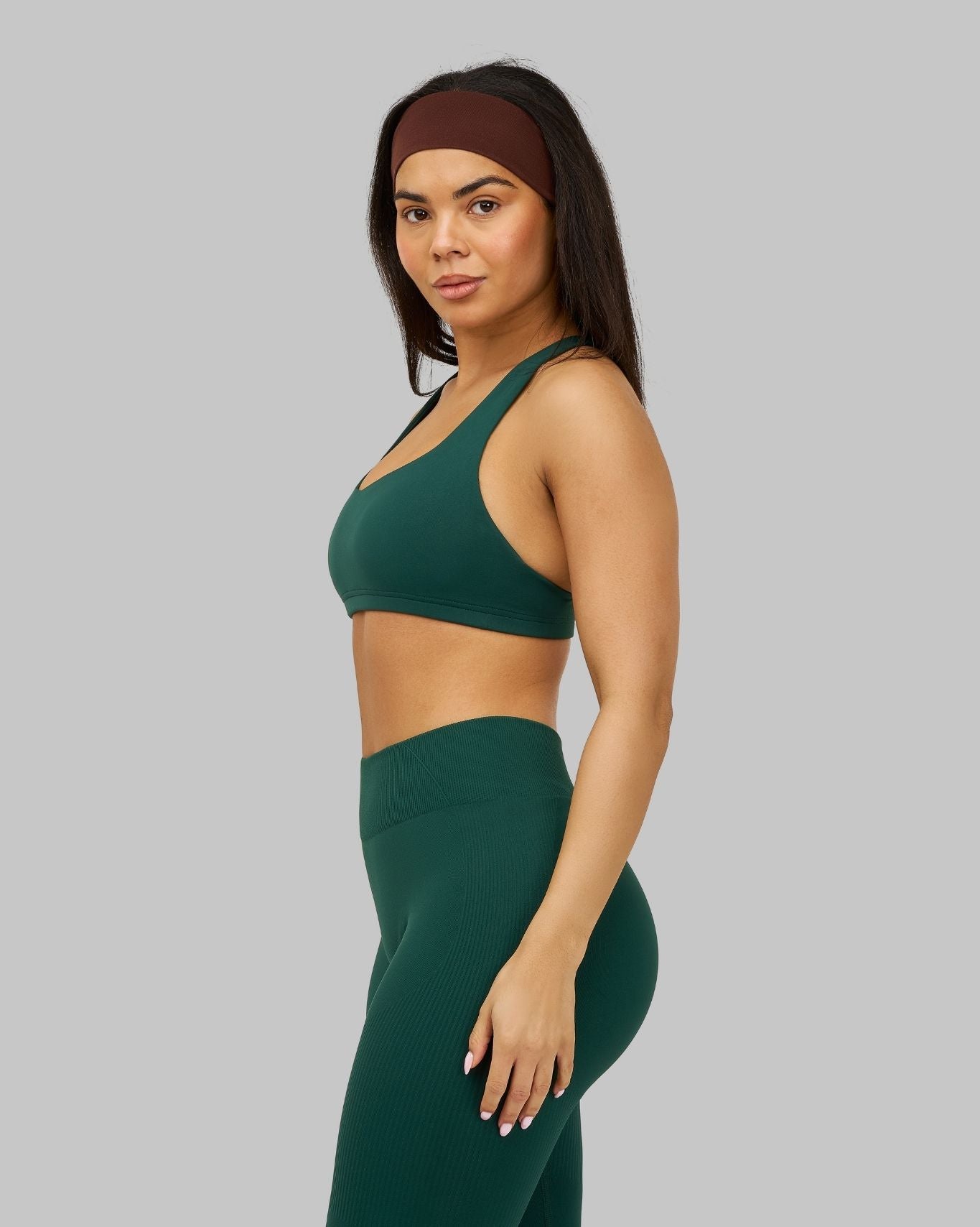 Elevate Medium Impact Bra | Pine Green