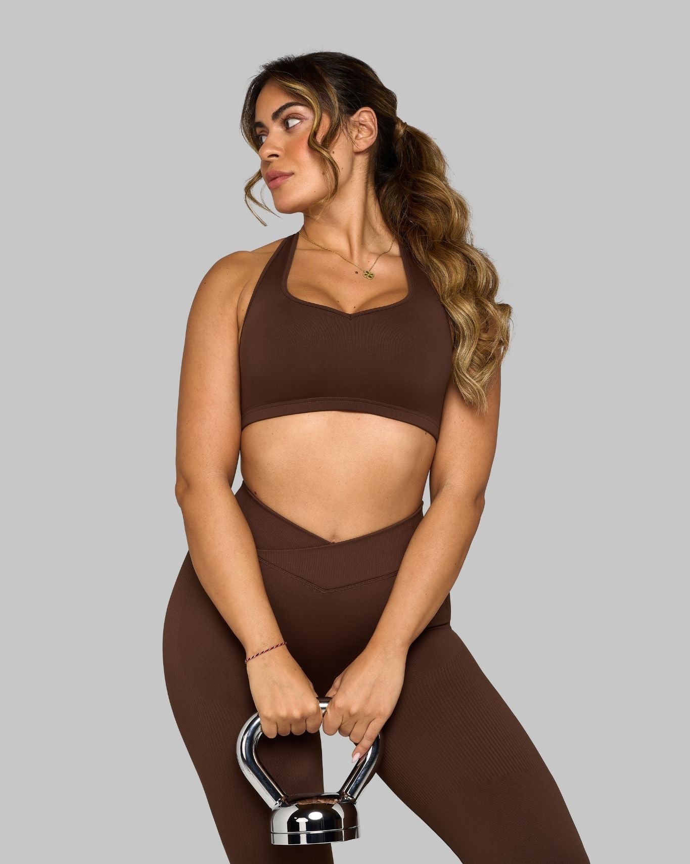 Chiara Sweetheart Impact Bra | Bourbon Brown