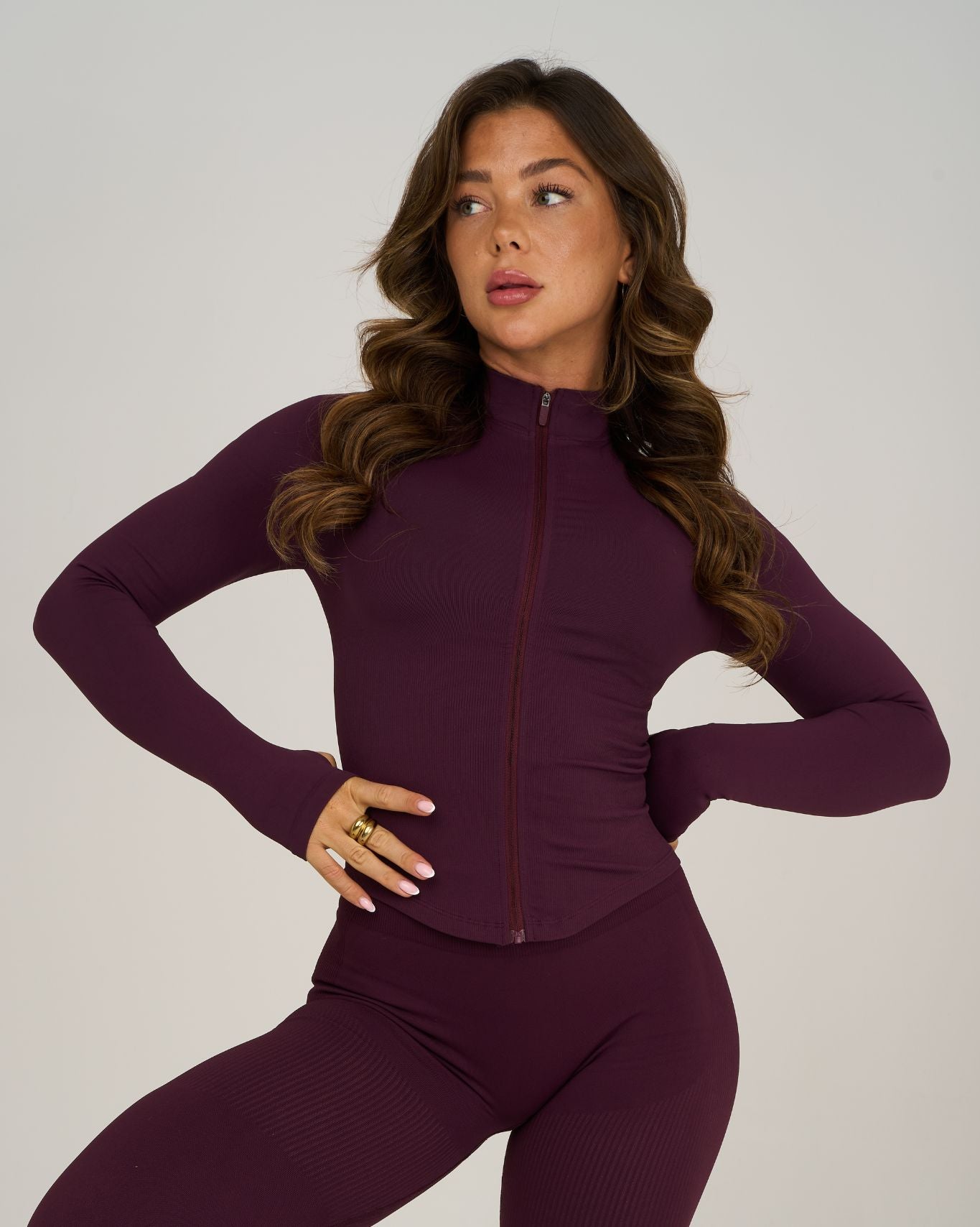 Elevate Sculpt Shapewear Jacket | Winter Plum