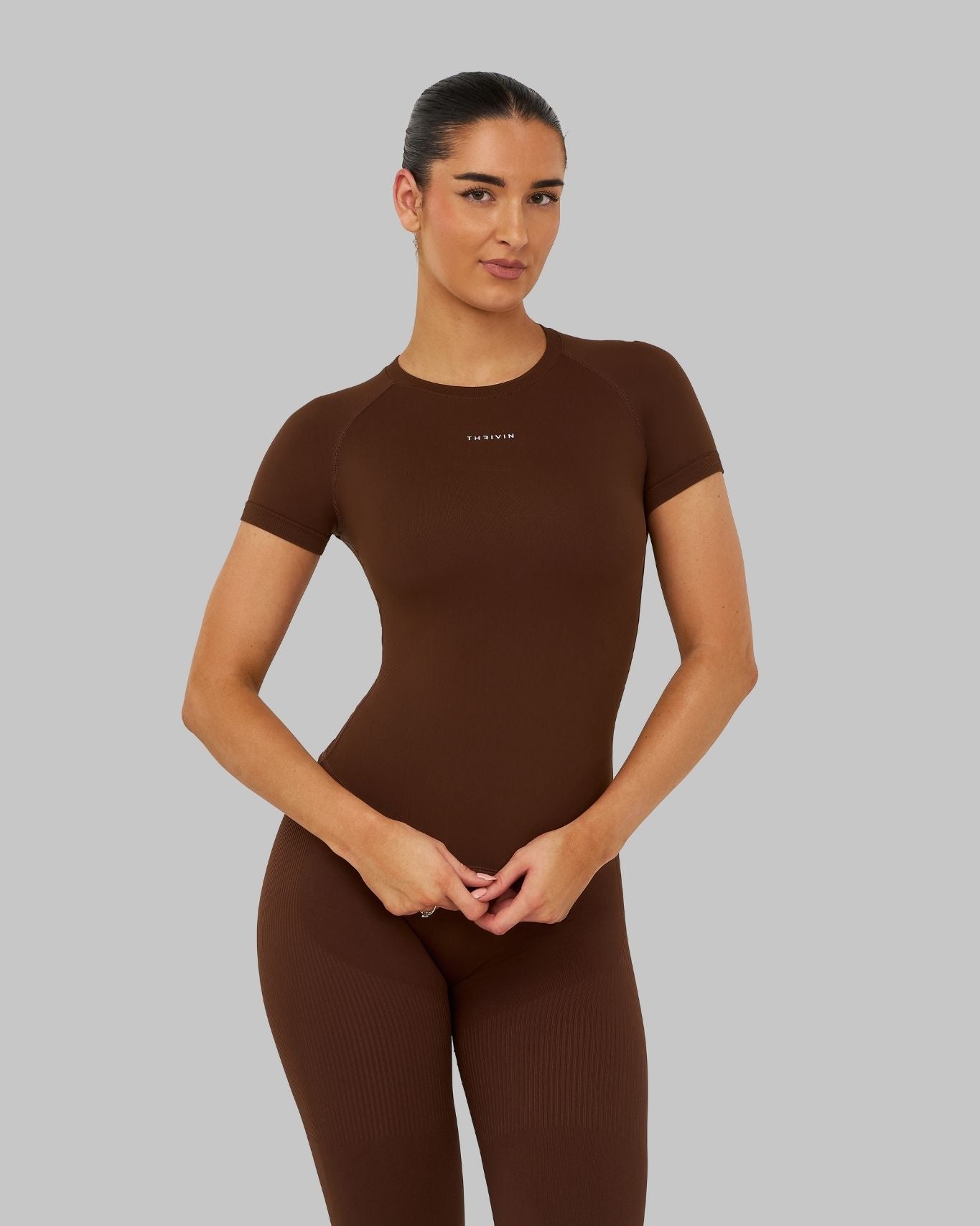 Elevate Compression T-shirt | Bourbon Brown