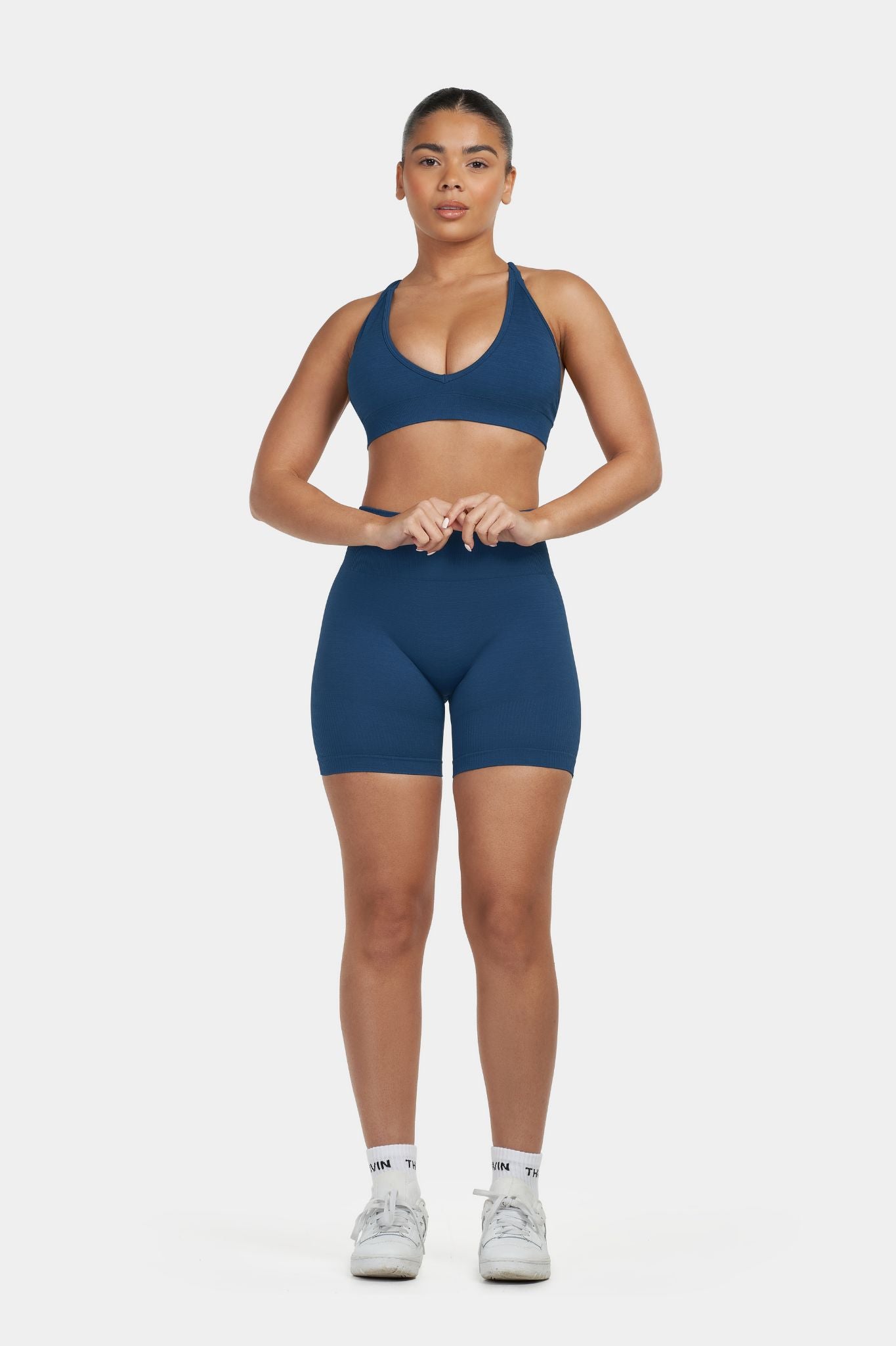 Arise - Sculpt Ribbed Contour Shorts - Licht Grijs