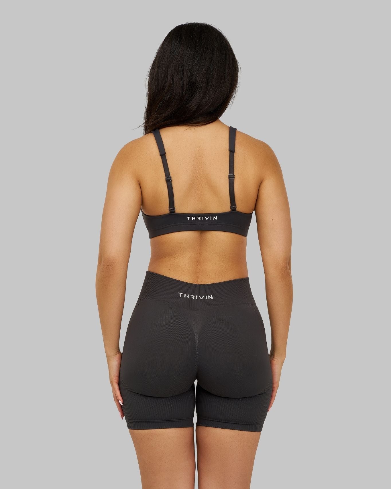 Elevate Medium Impact Bra | Charcoal Grey