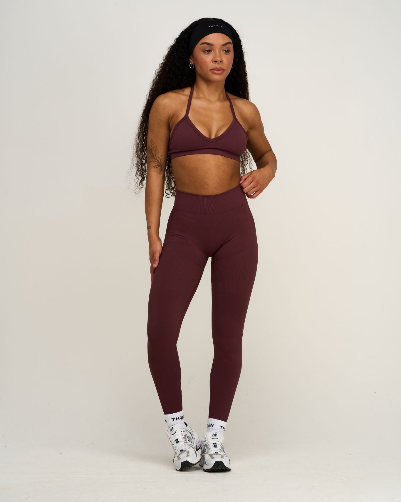 Elevate™ Sculpting Mid Waist Scrunch Leggings | Dark Mauve