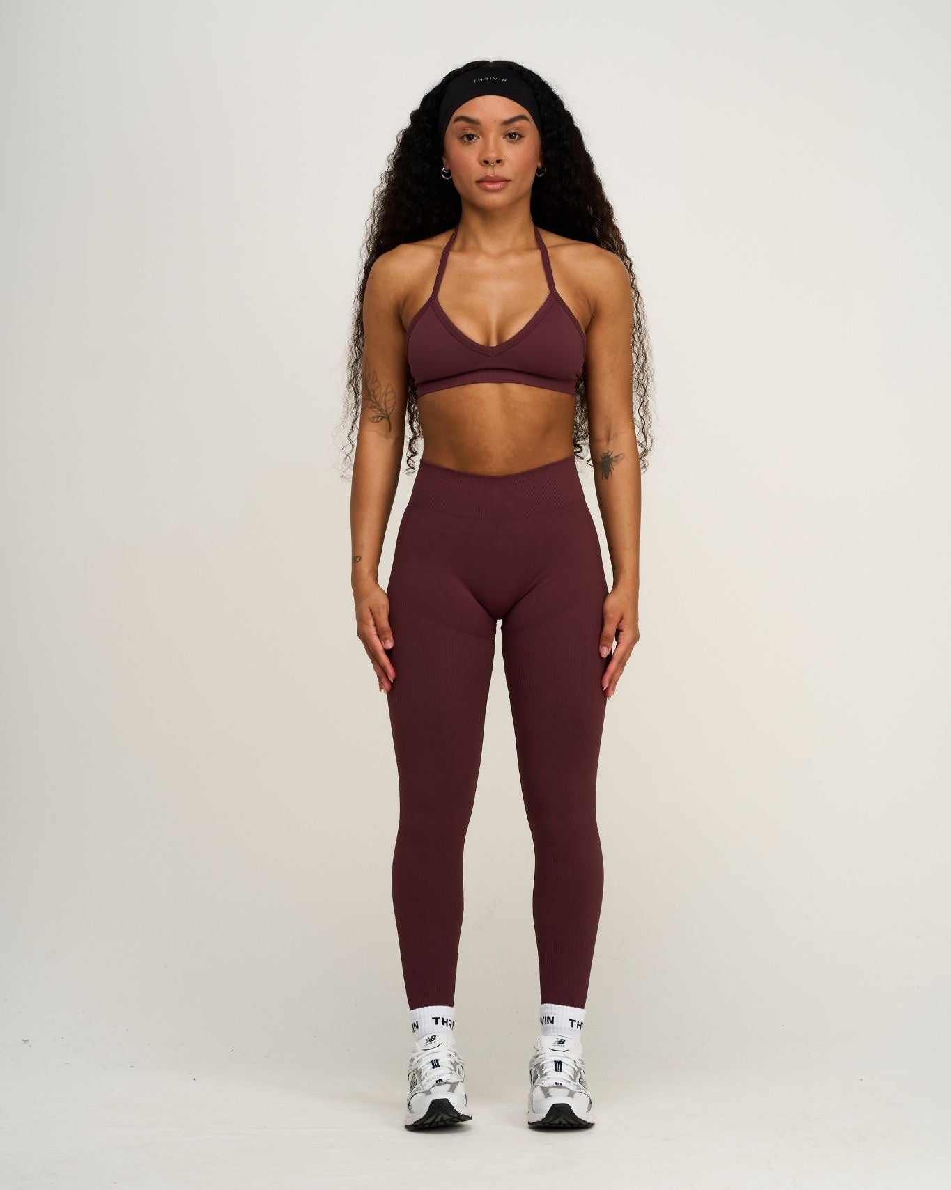 Elevate™ Sculpting Mid Waist Scrunch Leggings | Dark Mauve