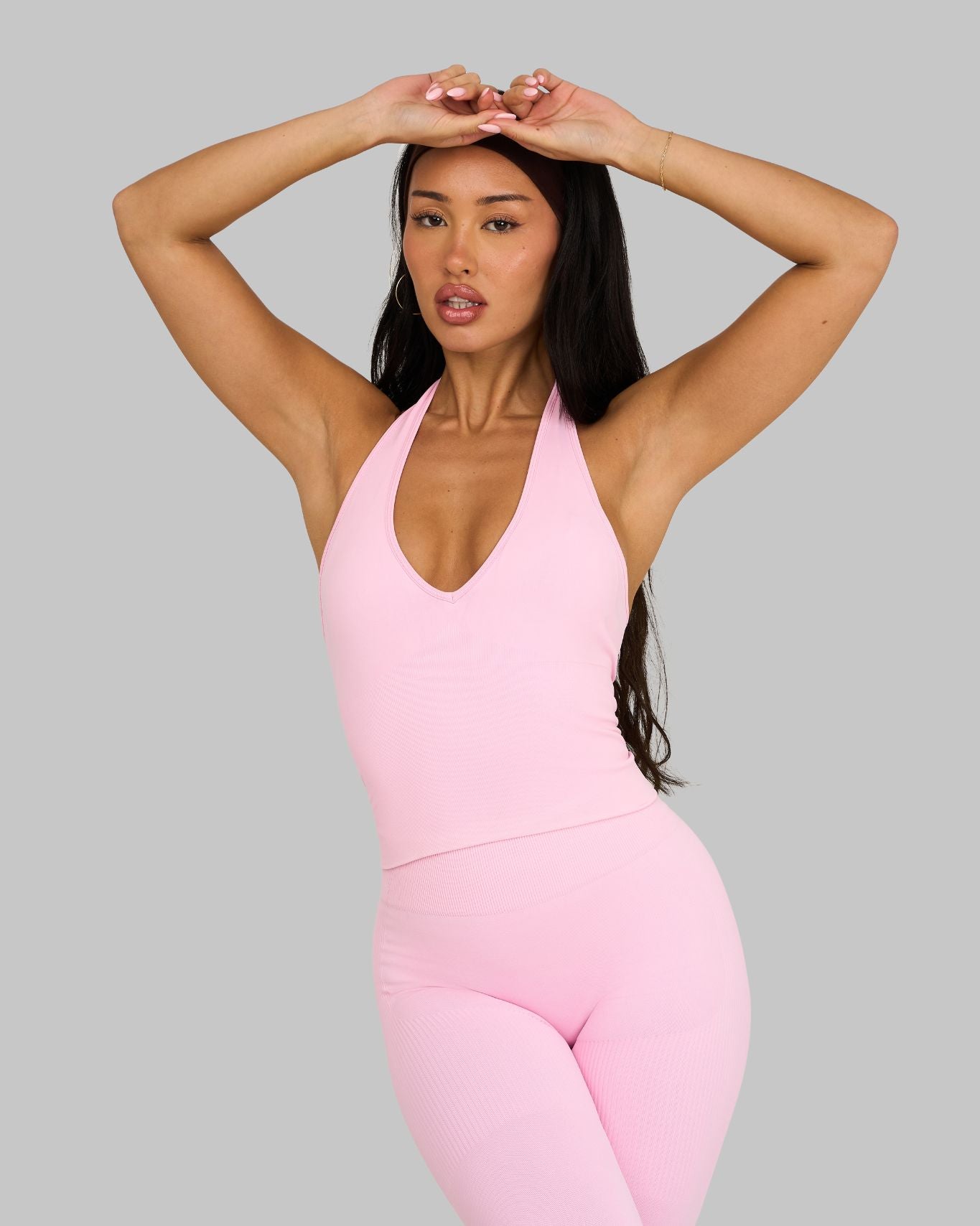 Chiara Sculpting Shapewear Top Halterneck | Candy Pink