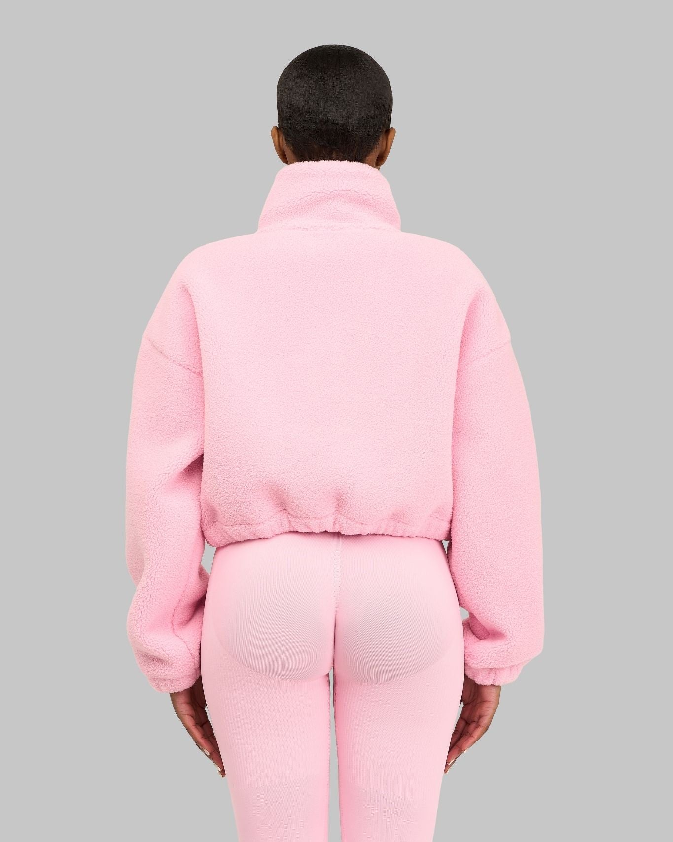 Essential Teddy Fleece Jacket | Candy Pink