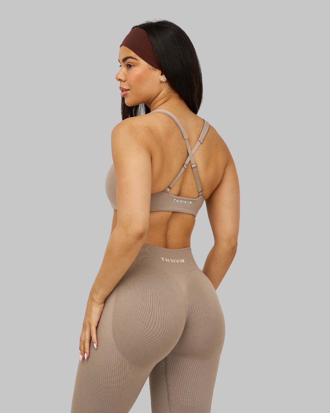 Elevate Medium Impact Bra | Latte