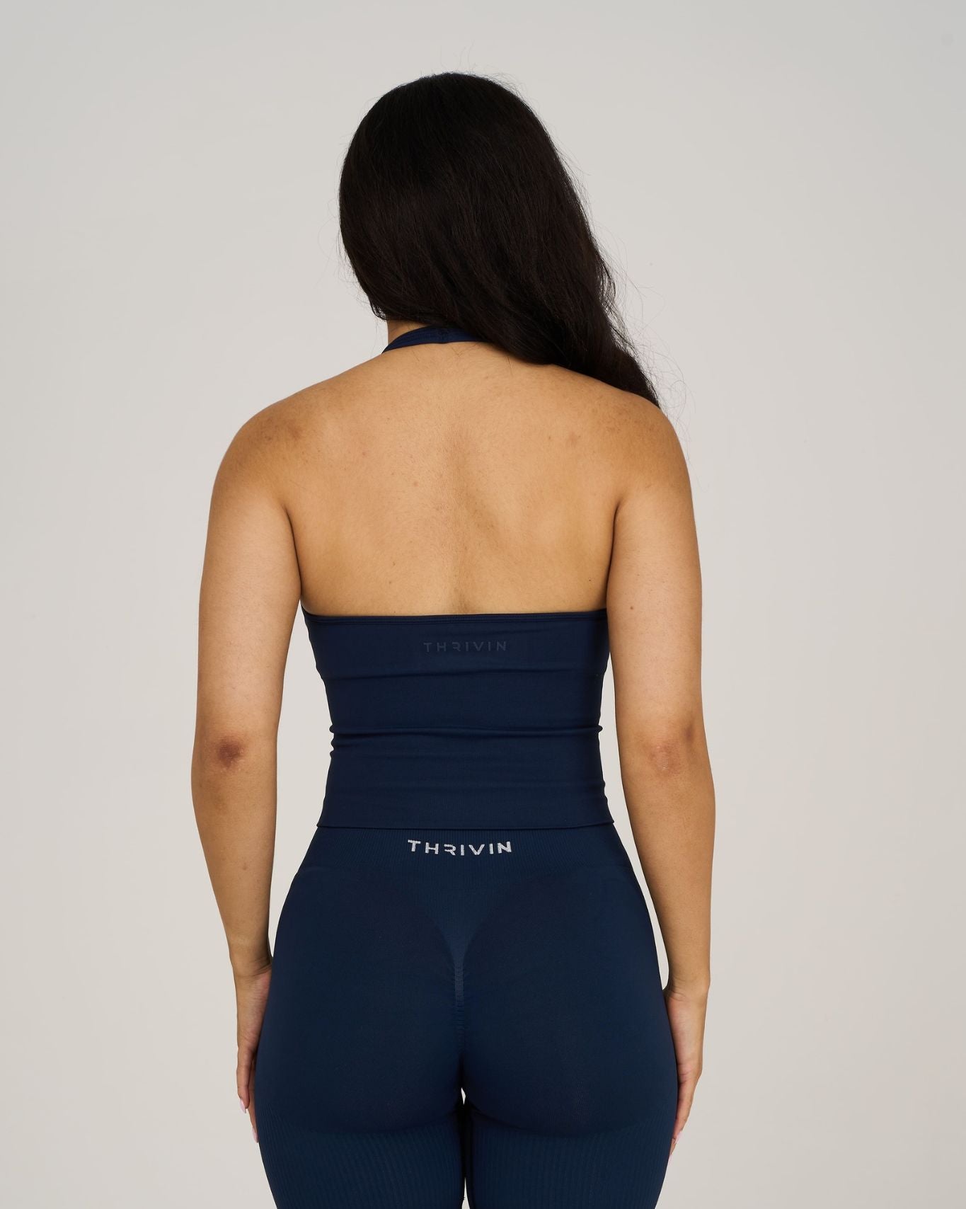 Elevate Sculpting Shapewear Top Halterneck | Midnight Navy