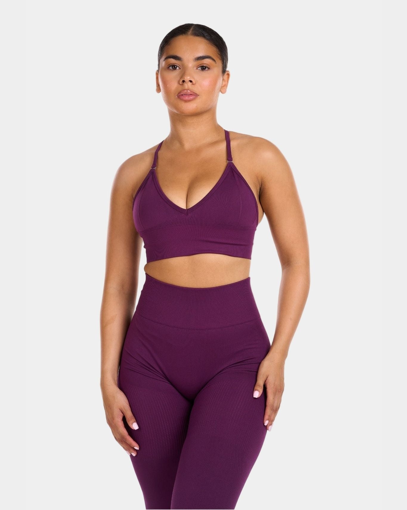 Multi-Way Sculpt Seamless Top | Plum