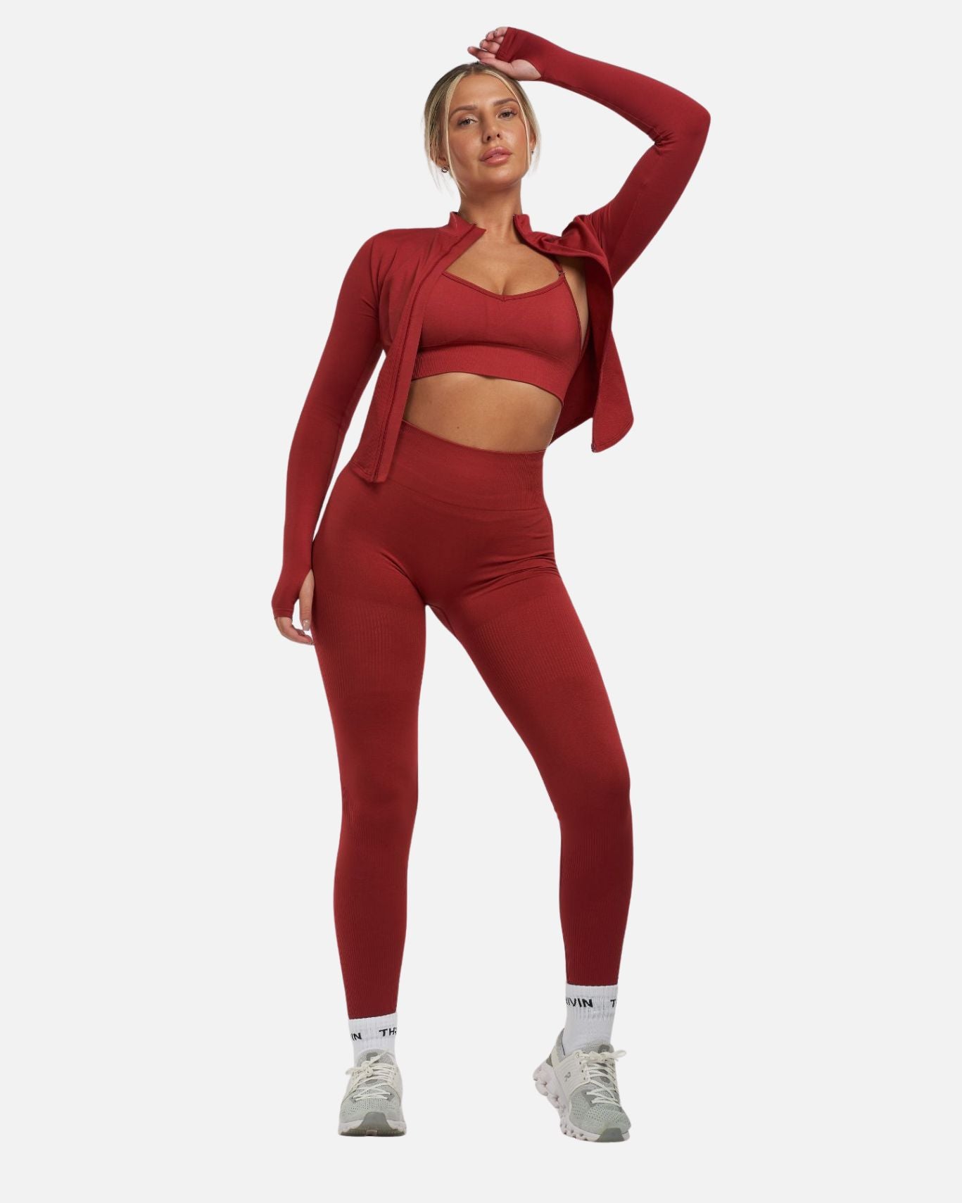 THRIVIN Silk Socks | White