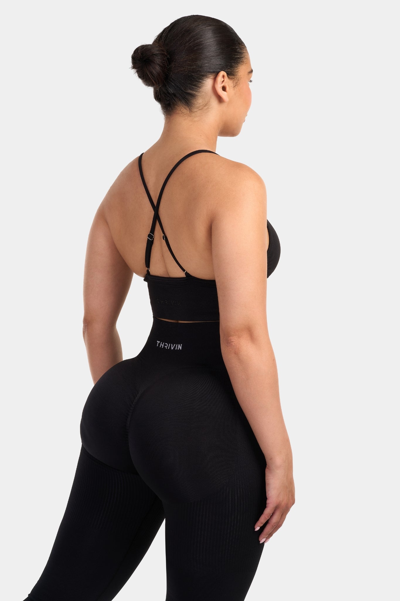 Multi-Way Sculpt Seamless Top | Black