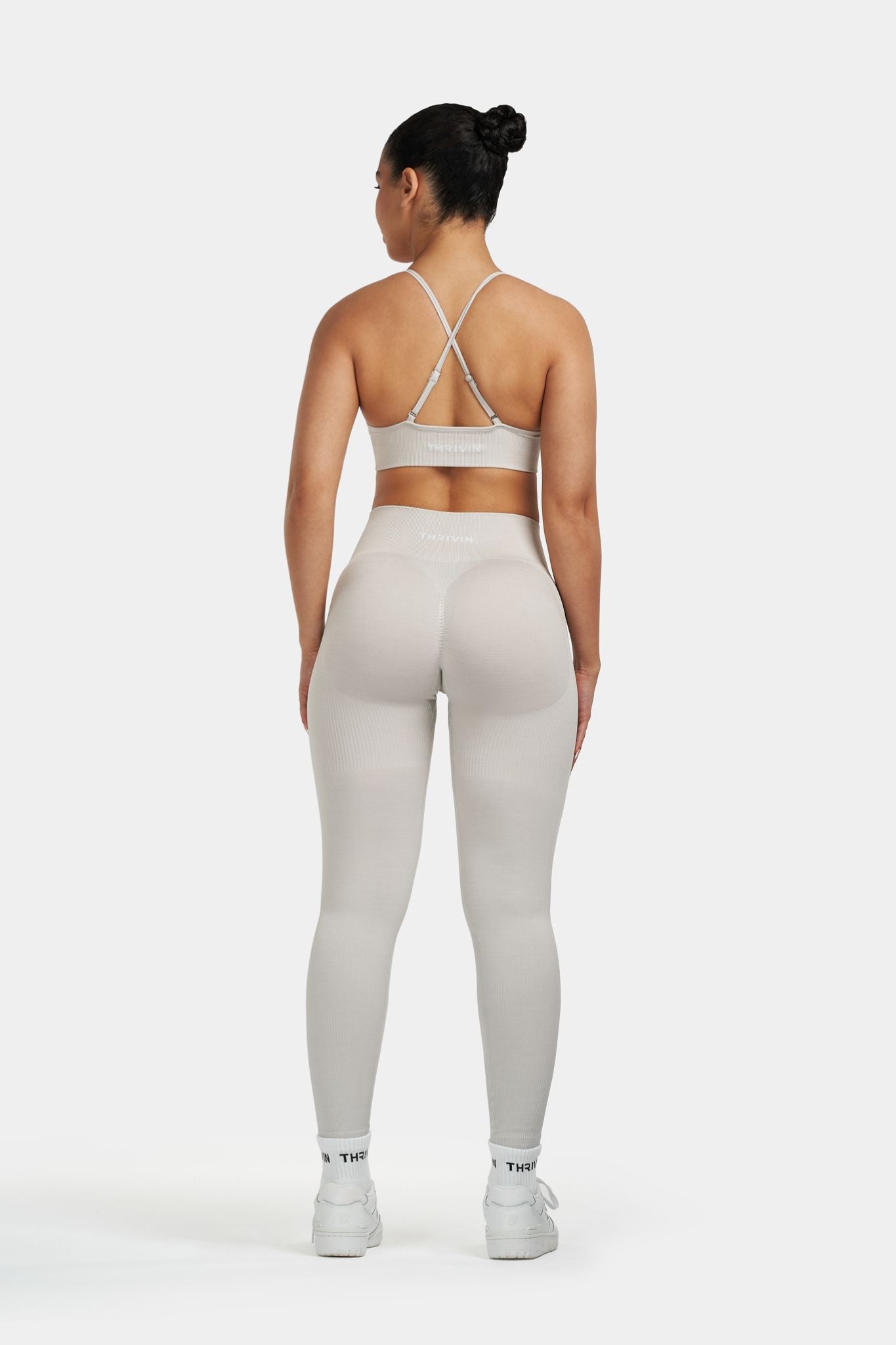 SculptV2 Ribbed Contour Legging - Stone Grey