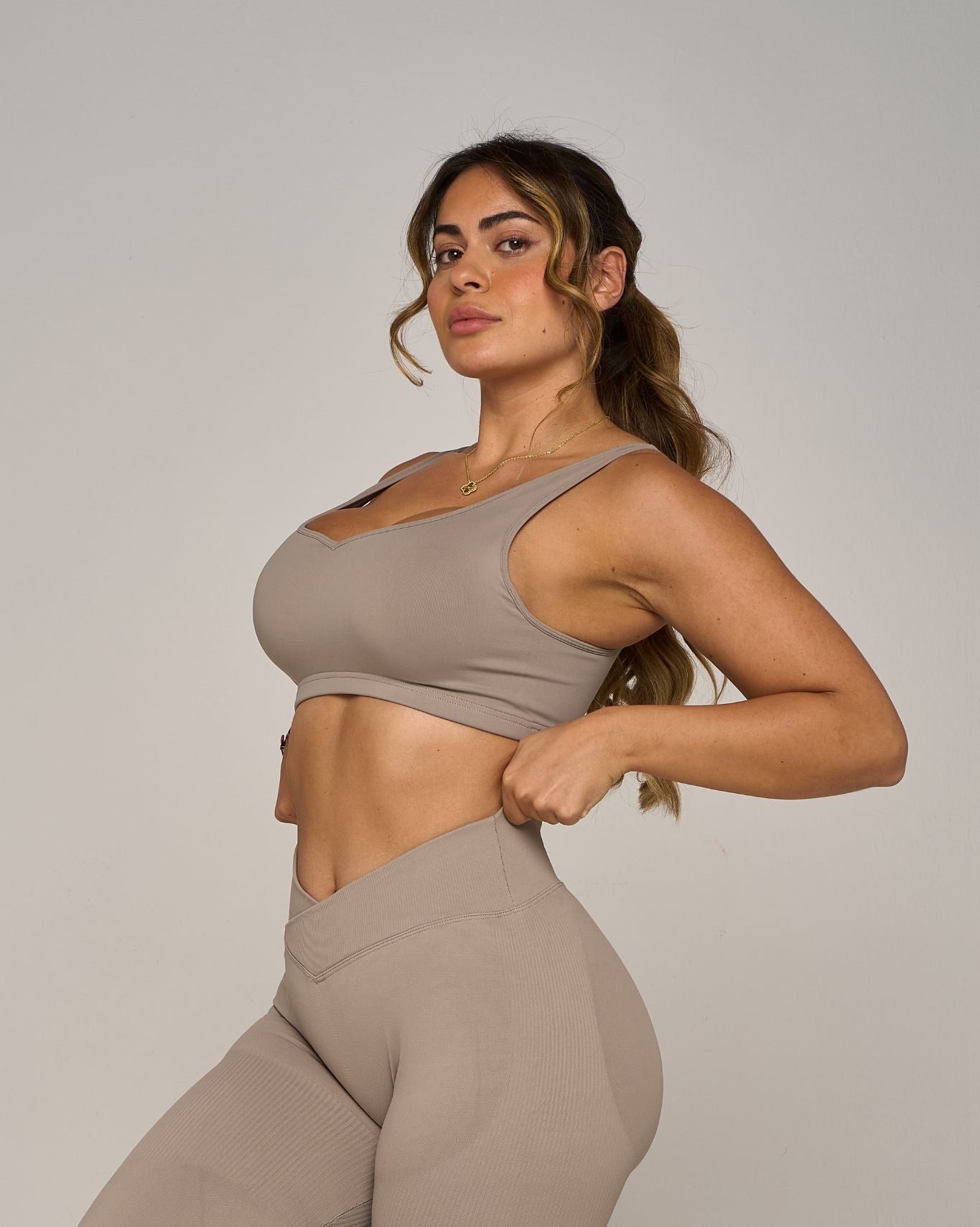 Chiara Sweetheart Impact Bra | Latte