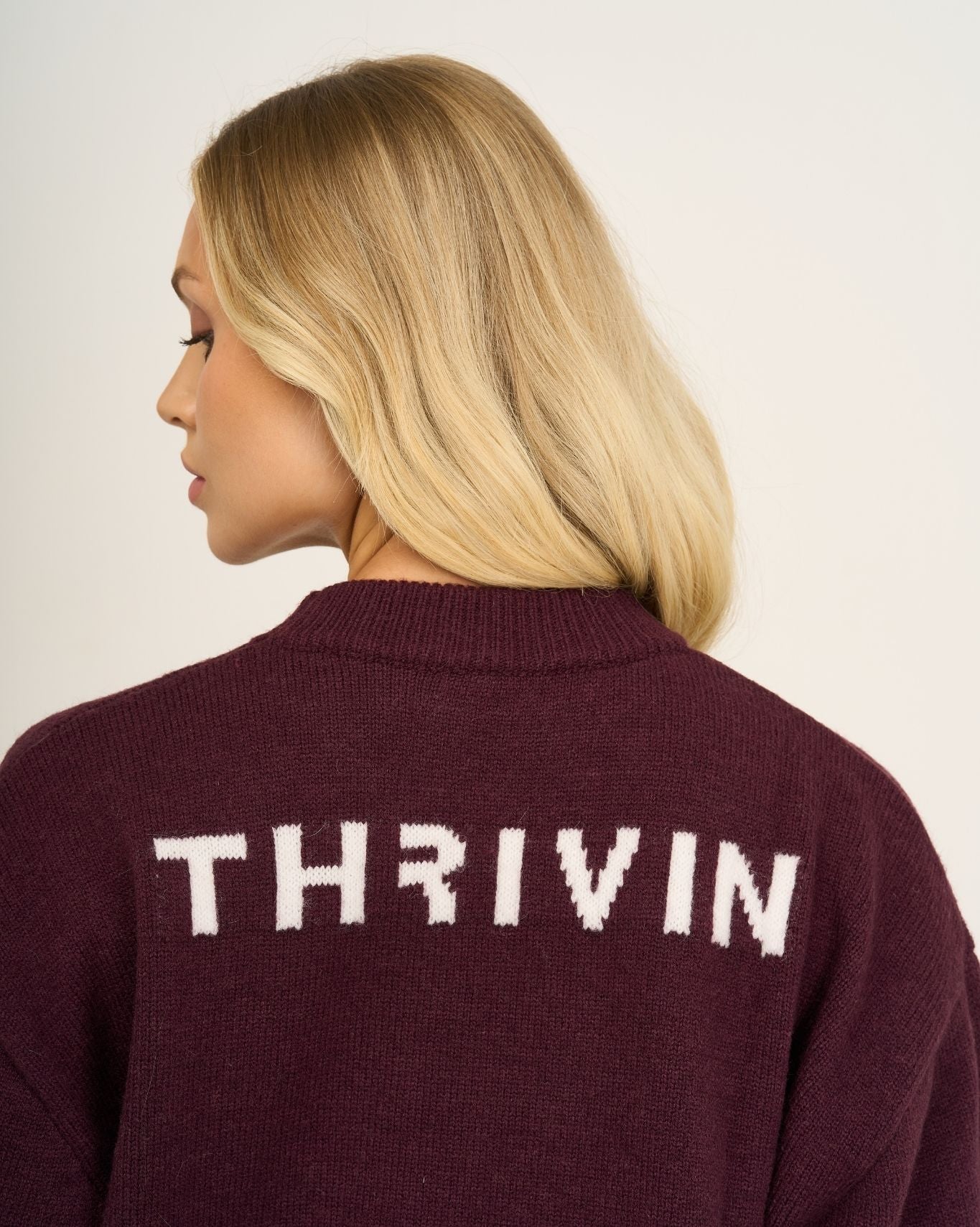 Essential Knitted Sweater | Winter Plum