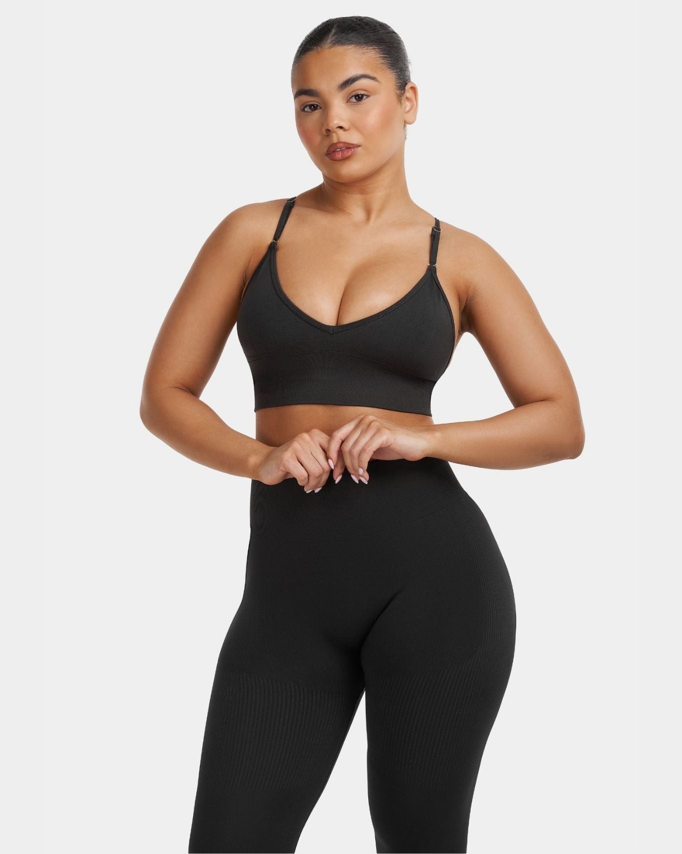 Multi-Way Sculpt Seamless Top | Charcoal Grey