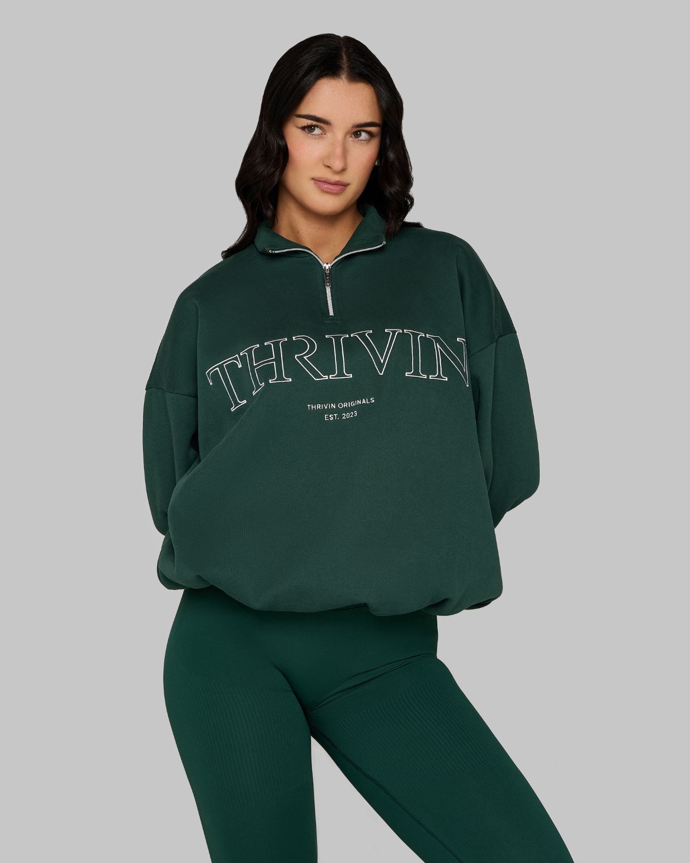 Original Halfzipper Sweater | Pine Green