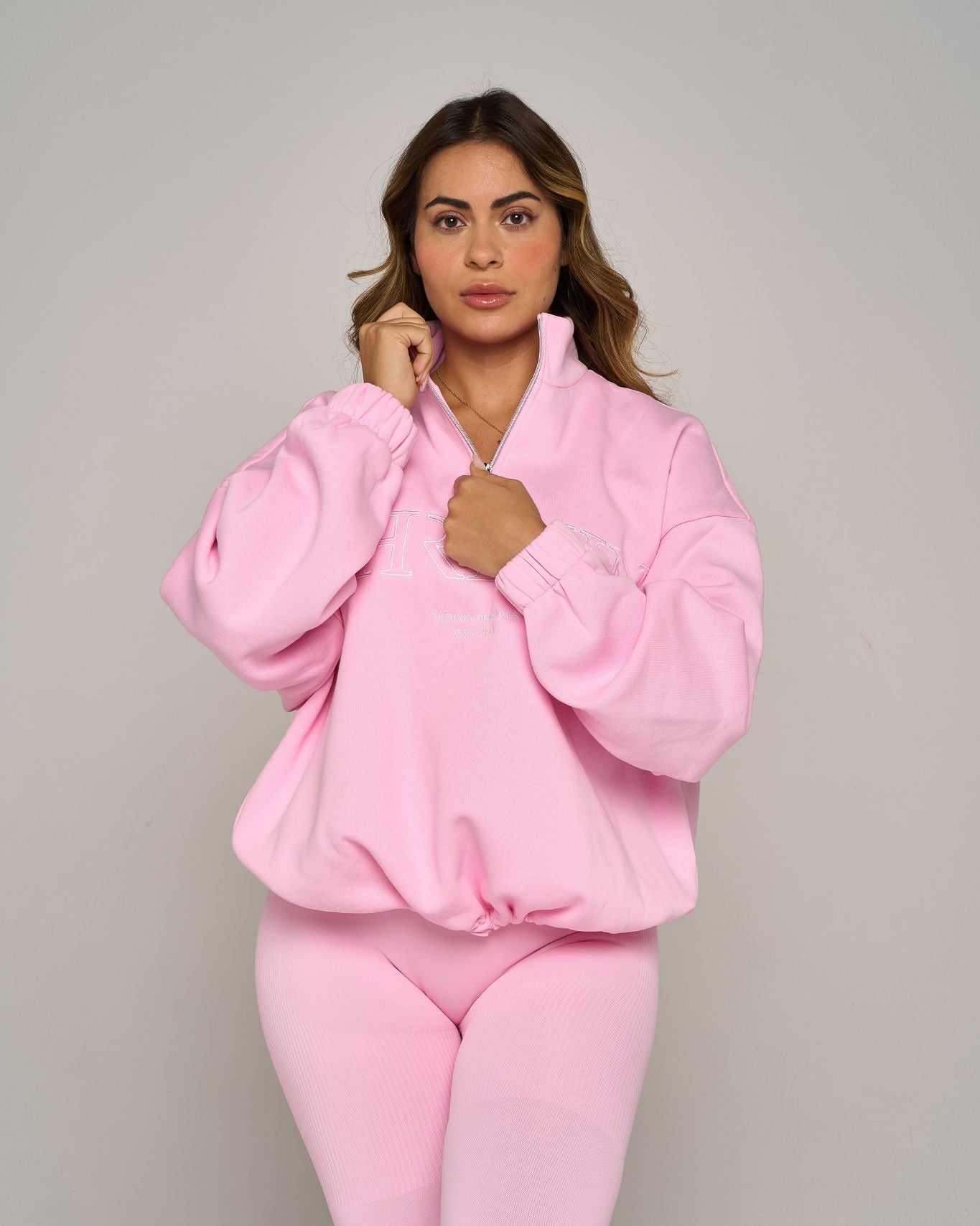Chiara Original Halfzipper Sweatshirt | Candy Pink