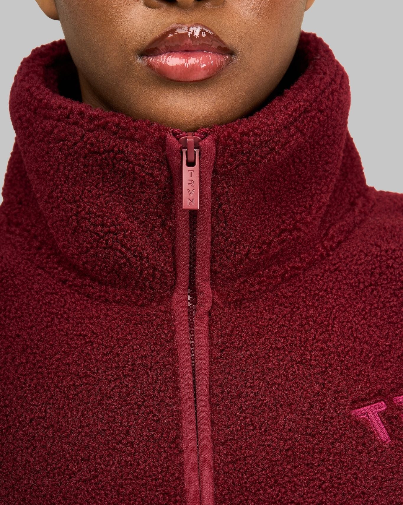 Essential Teddy Fleece Jacket | Fine Wine