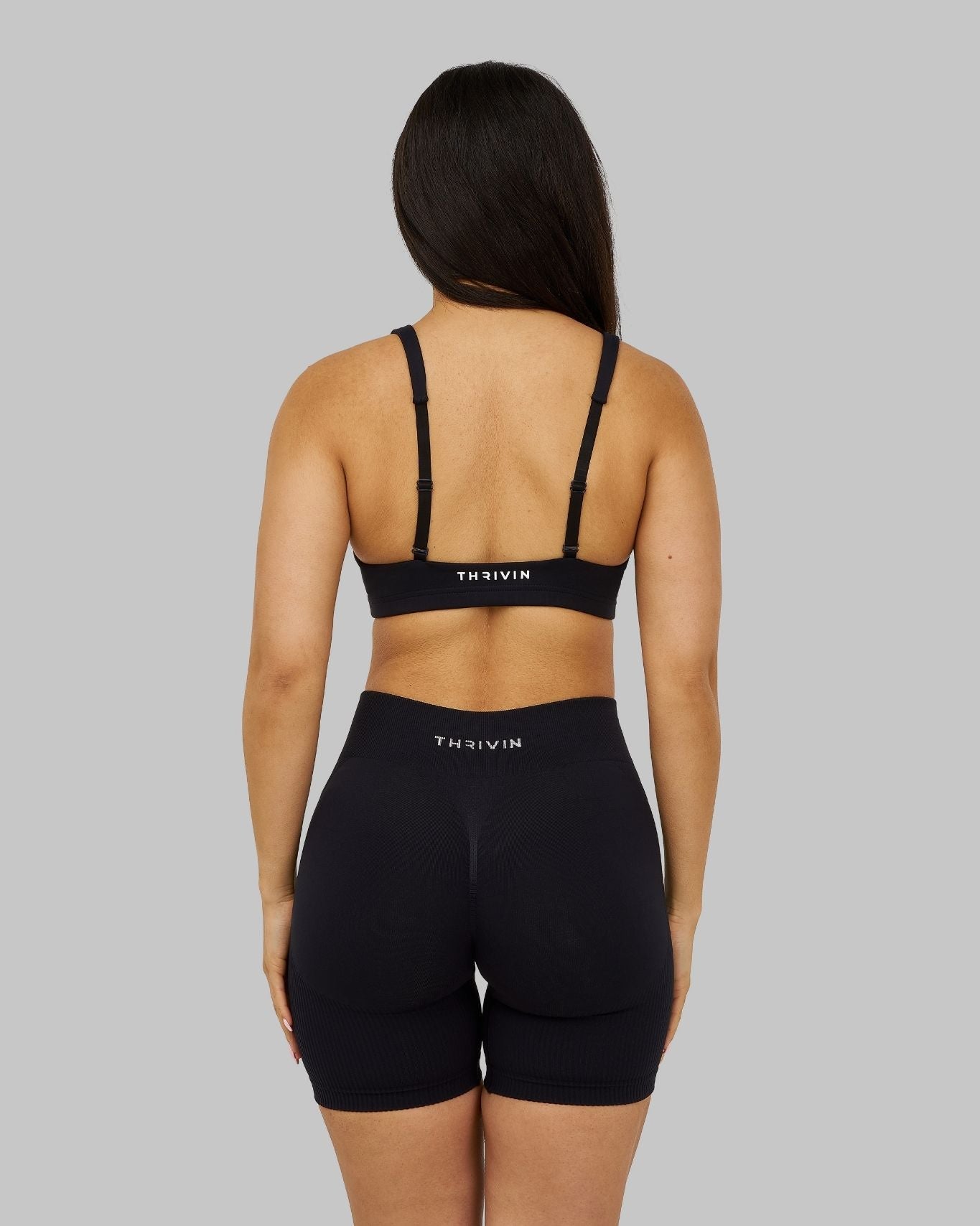 Elevate Medium Impact Bra | Night Black