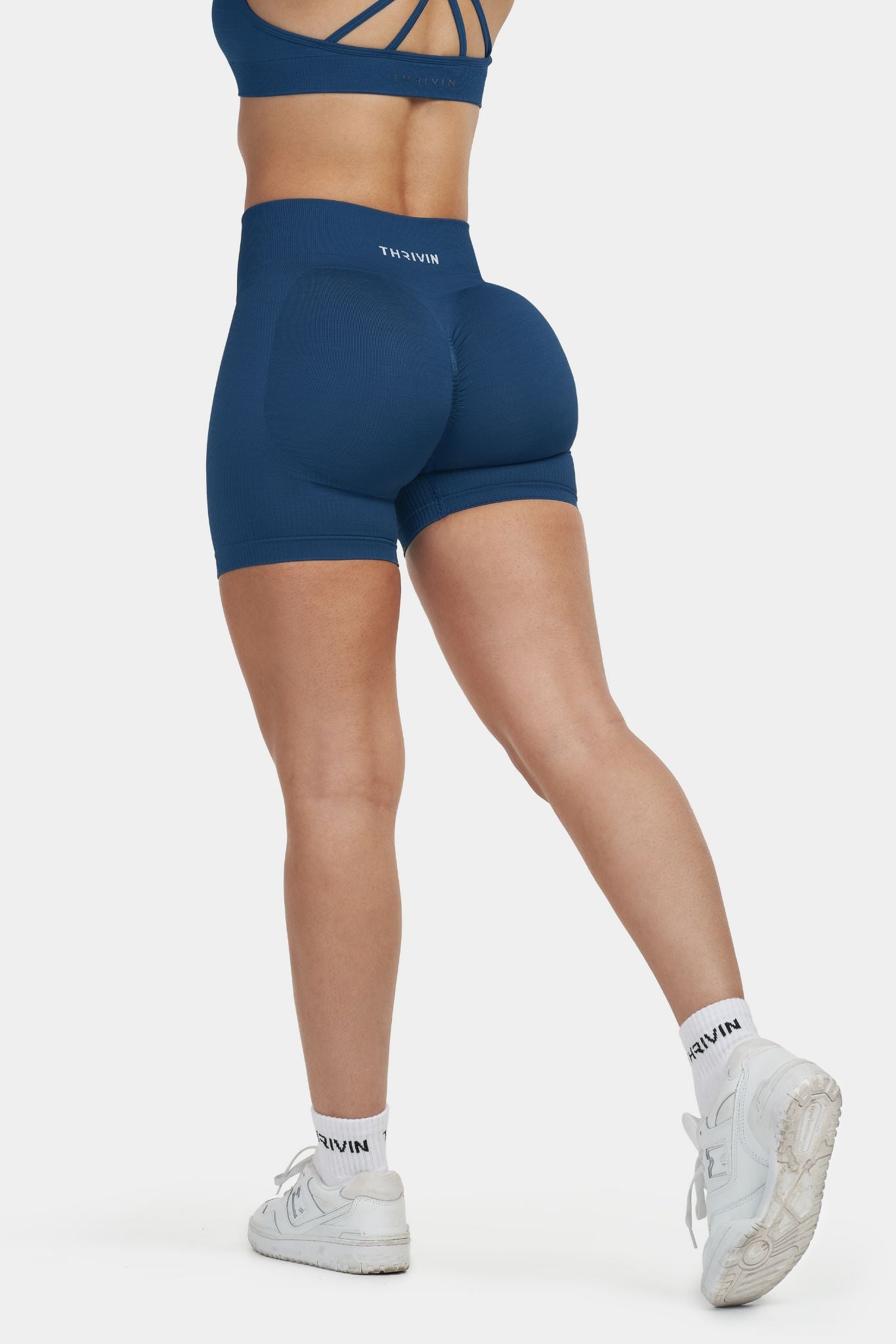 Arise - Sculpt Ribbed Contour Shorts - Licht Grijs