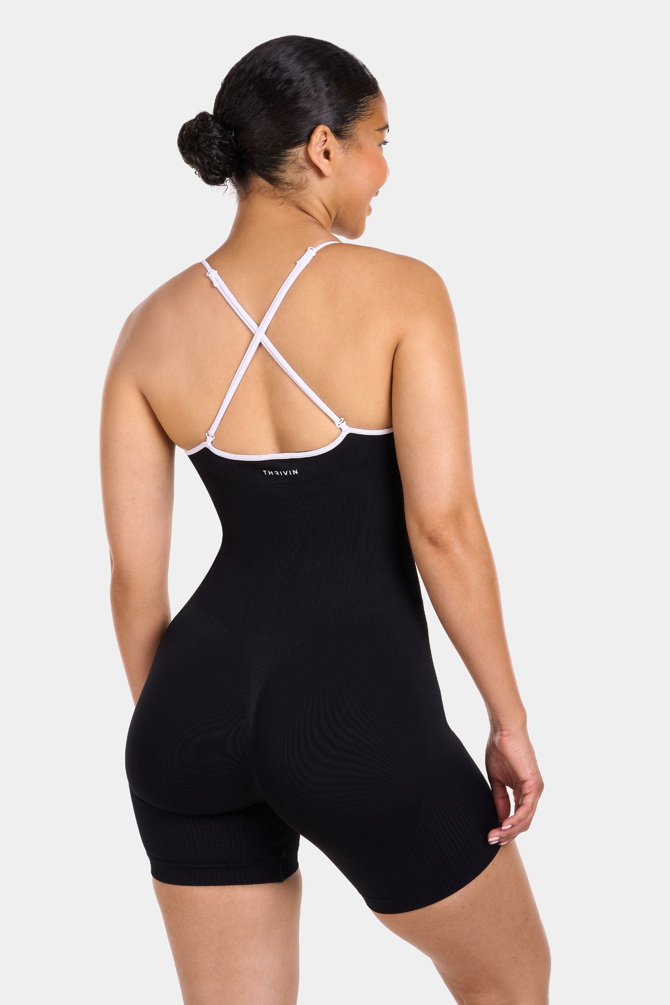 Multi-Way Sculpt Seamless Bodysuit | Black Noir