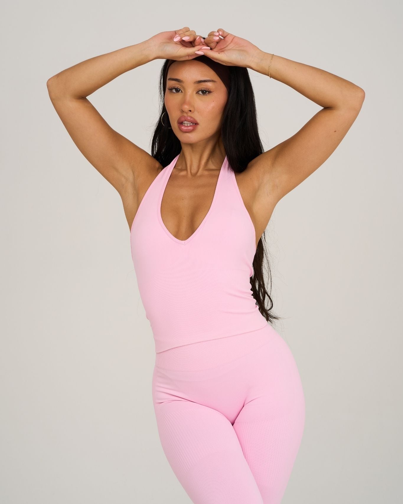 Chiara Sculpting Shapewear Top Halterneck | Candy Pink