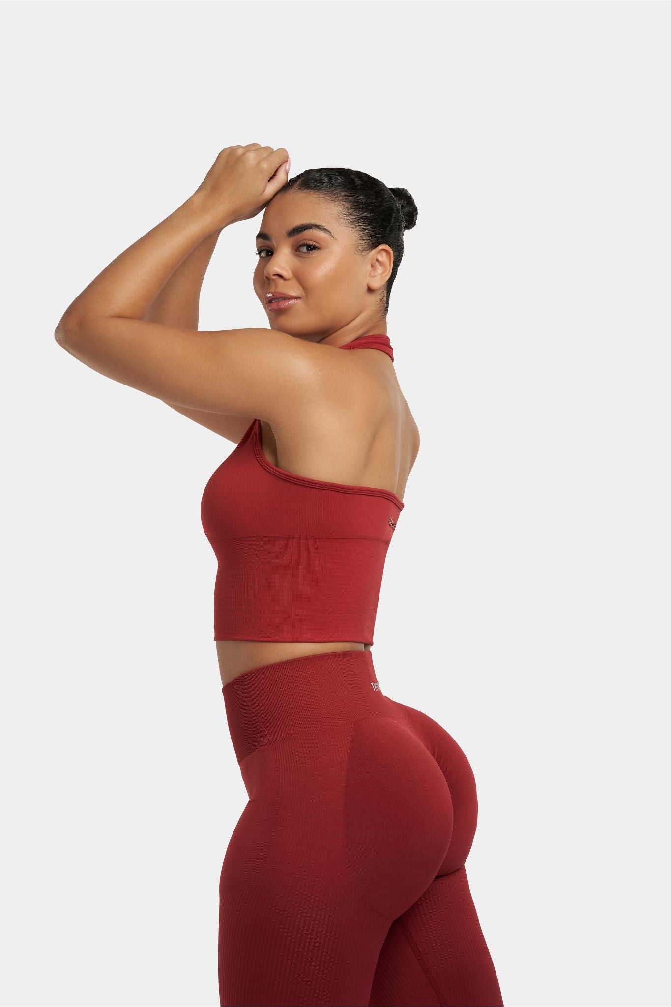 SculptV2 Ribbed Contour Leggings | Cherry Spice