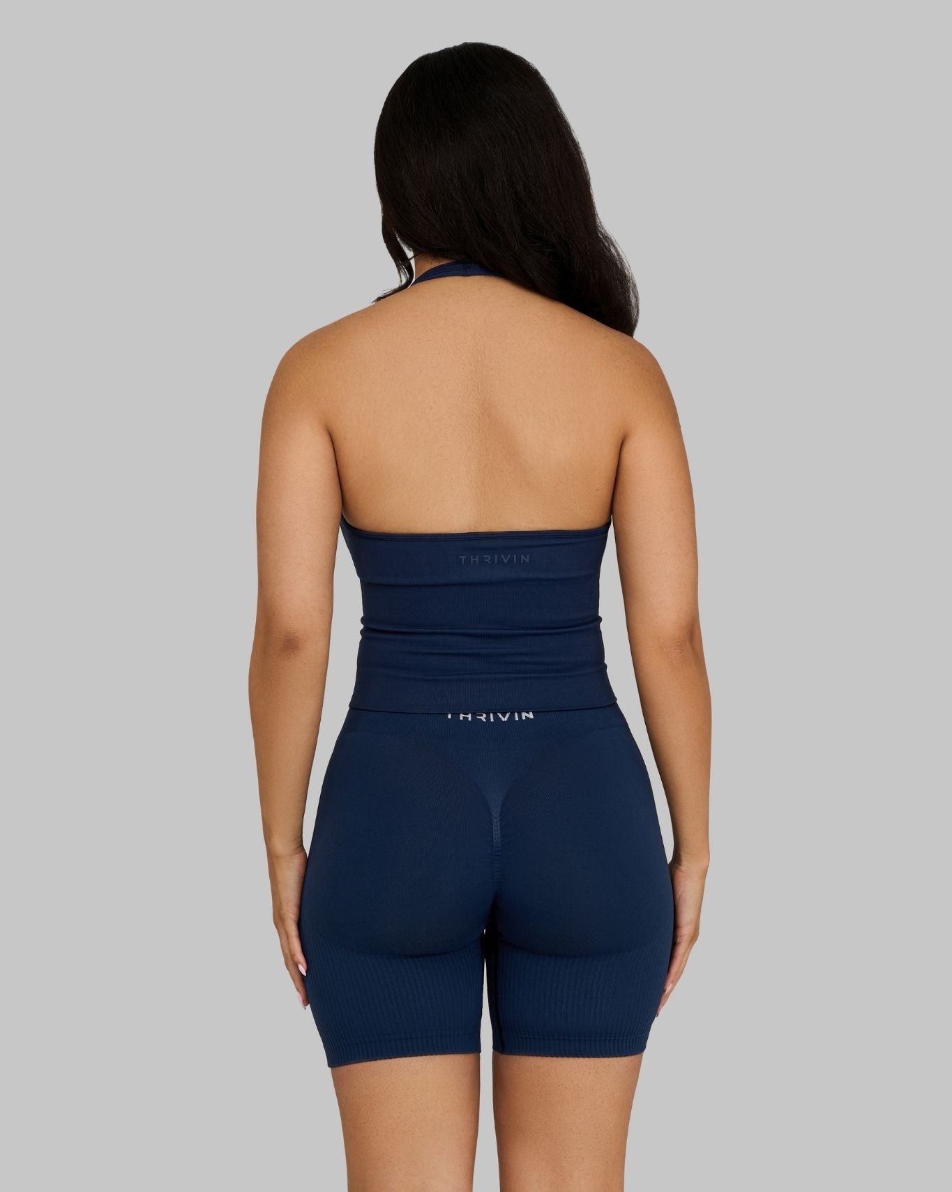 Elevate Sculpting Shapewear Top Halterneck | Midnight Navy