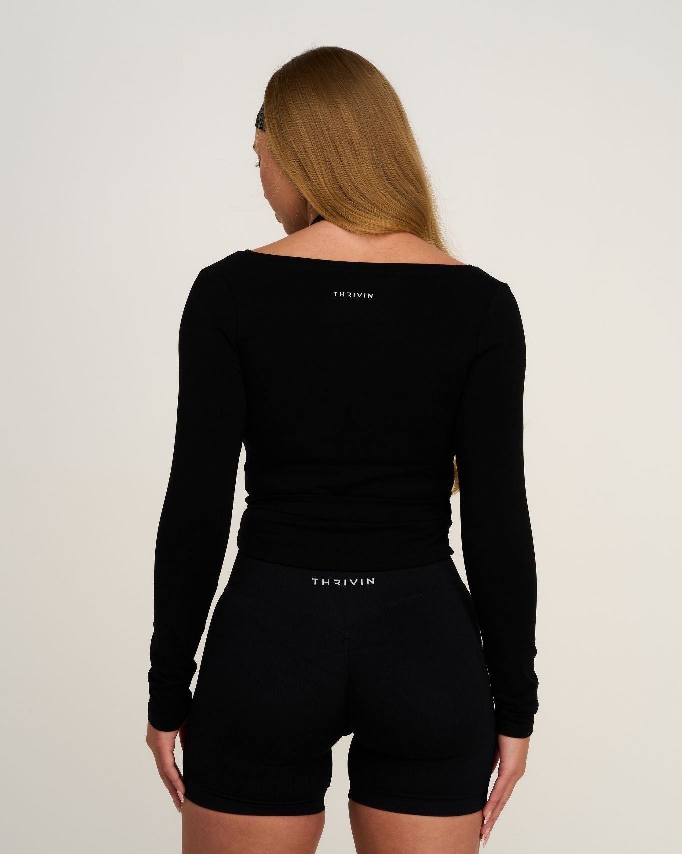 The Essential Collection Wrap Top | Night Black