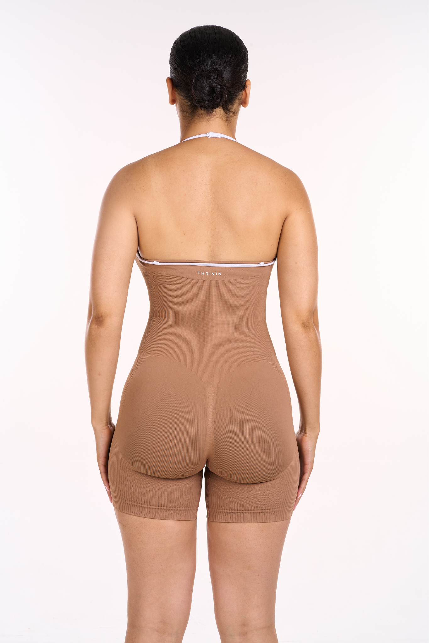 Multi-Way Sculpt Seamless Bodysuit | Caramel