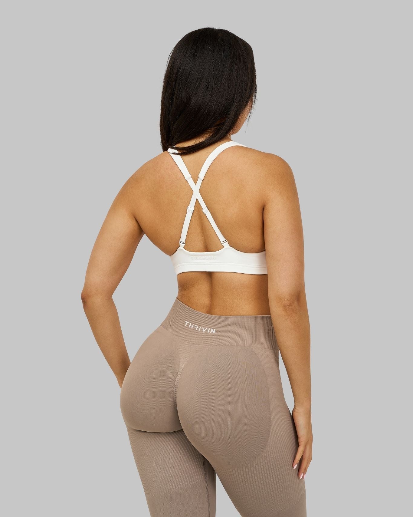 Elevate Medium Impact Bra | White