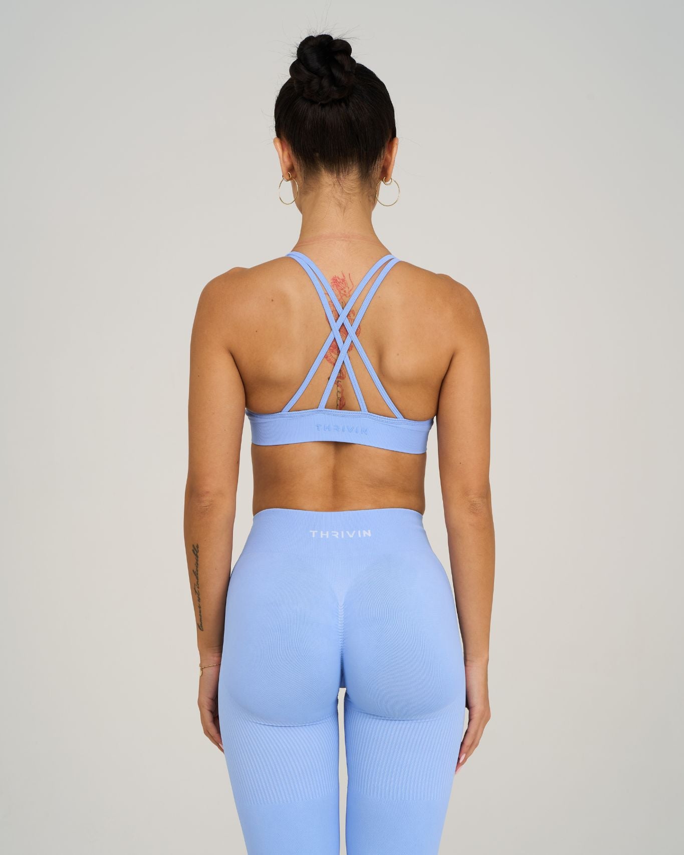 Chiara V-Neck Sculpt Seamless Bra | Glacier