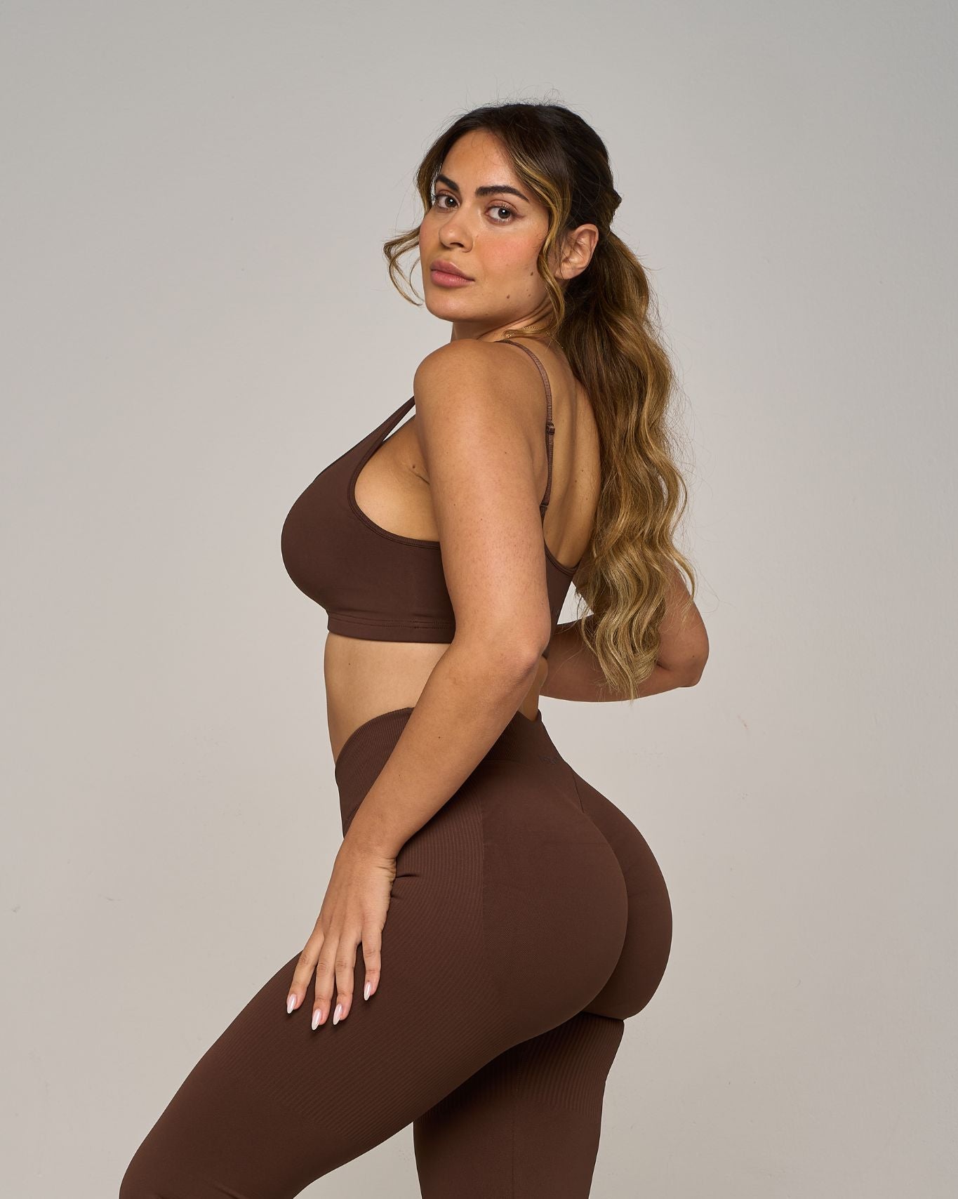 Chiara Sweetheart Impact Bra | Bourbon Brown