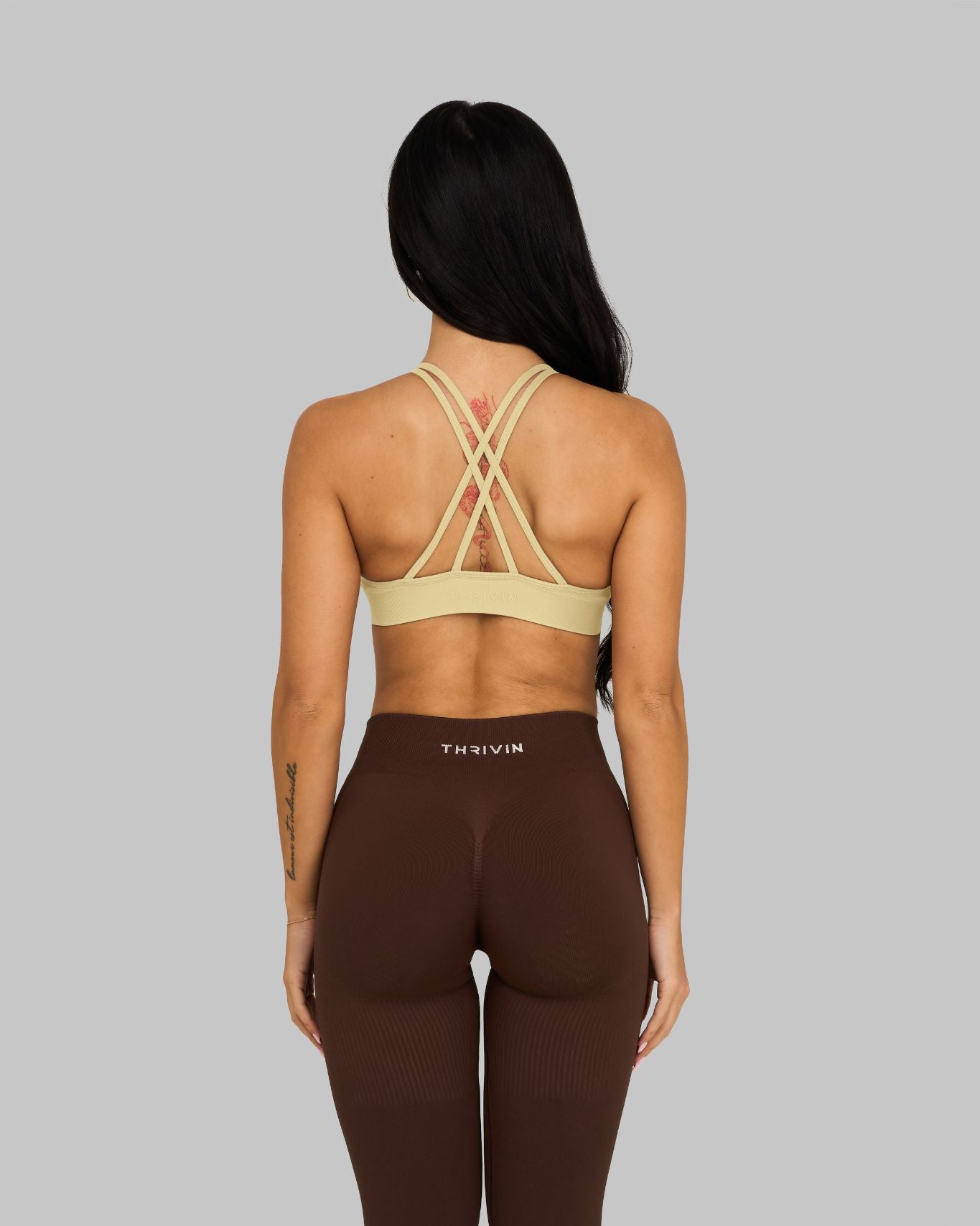 Chiara V-Neck Sculpt Seamless Bra | Lemon Sorbet